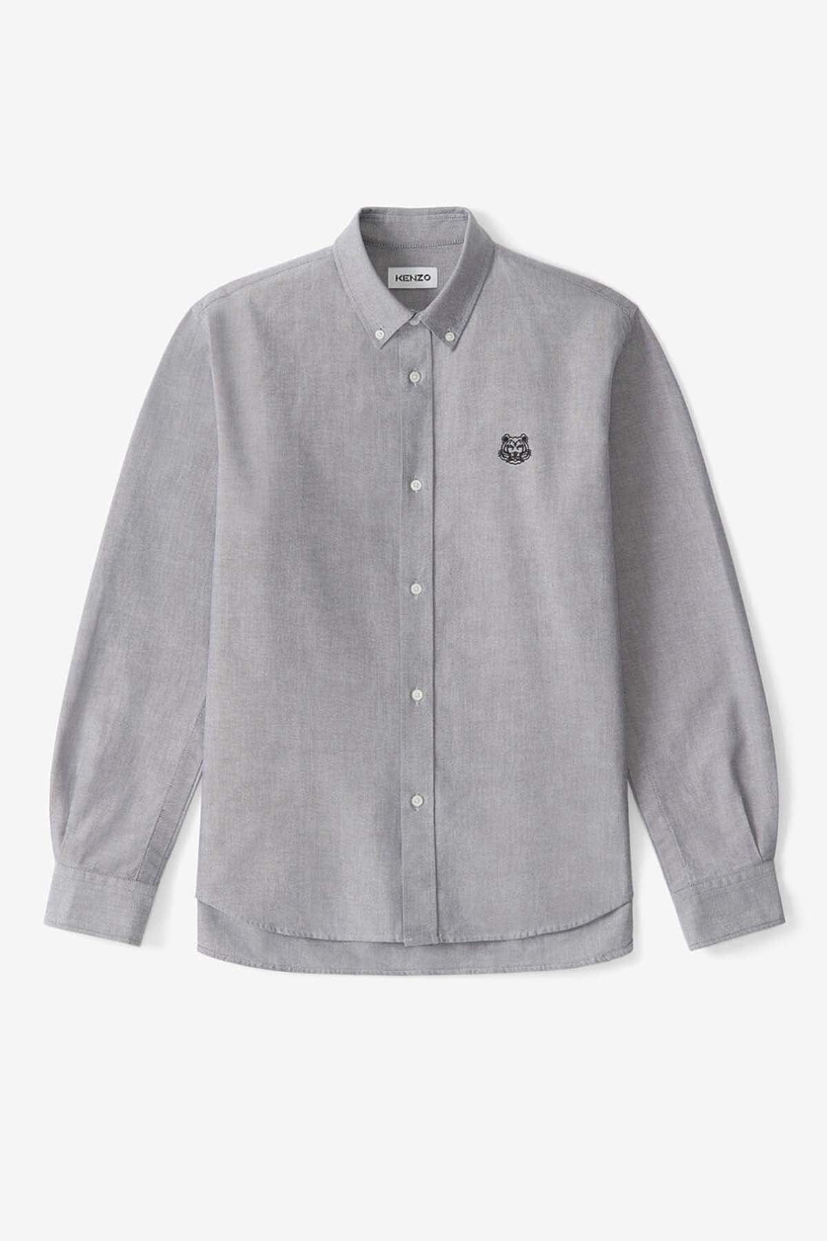 Kenzo Casual Fit Kaplan Logolu Düğmeli Yaka Gömlek-Libas Trendy Fashion Store