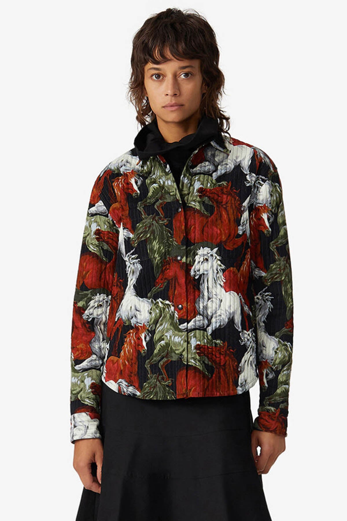 Kenzo Horses Kapitone Gömlek Ceket-Libas Trendy Fashion Store