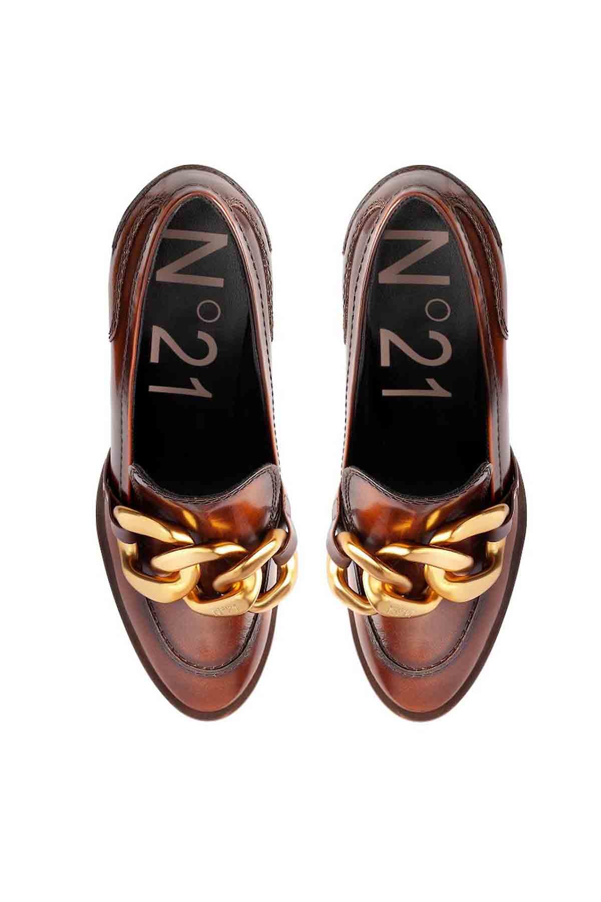 No21 Zincir Aksesuarlı Topuklu Ayakkabı-Libas Trendy Fashion Store