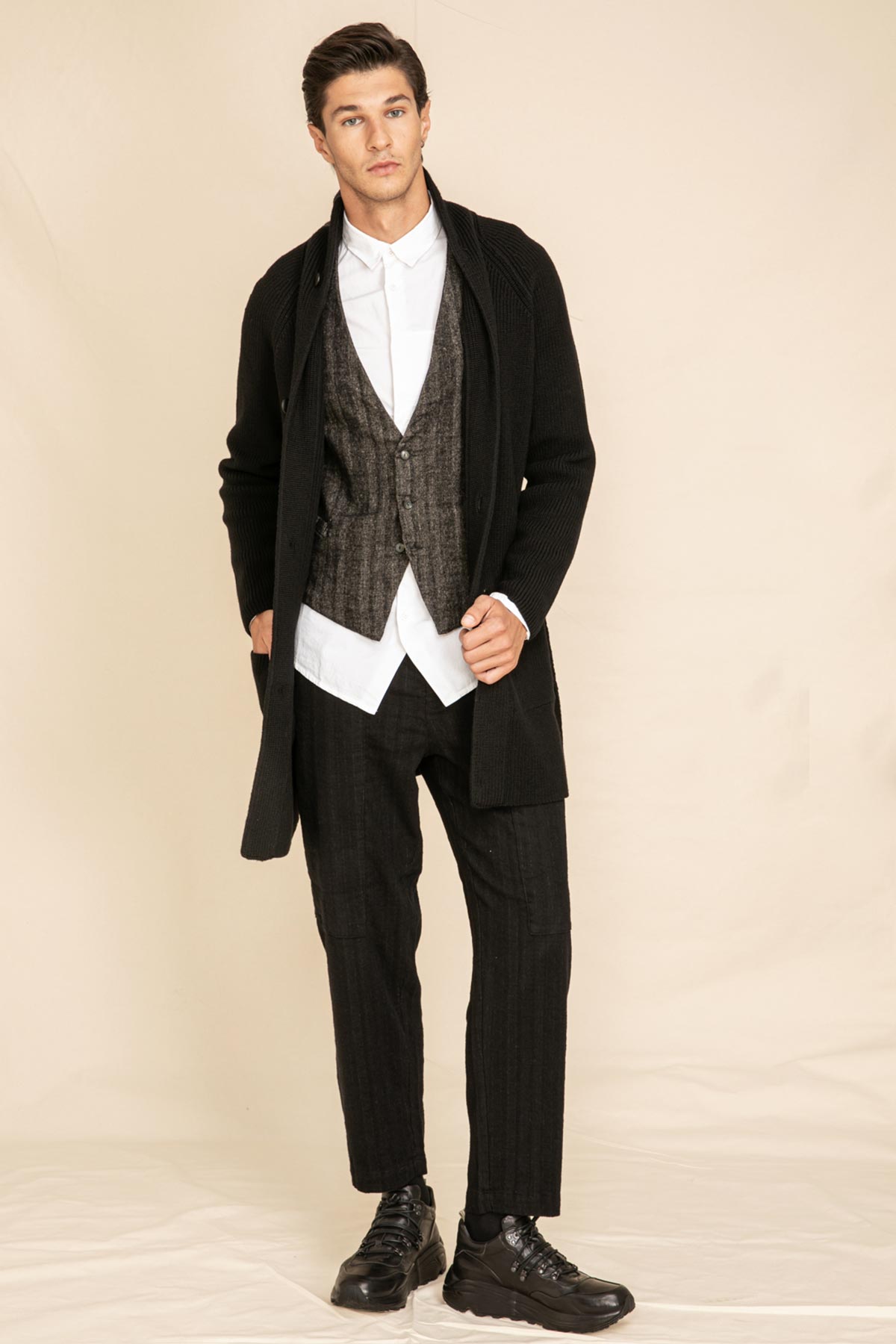 Transit Uzun Yün Ceket-Libas Trendy Fashion Store