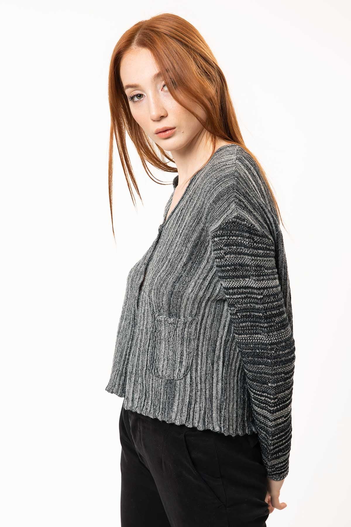 Transit Düğmeli Triko Ceket-Libas Trendy Fashion Store