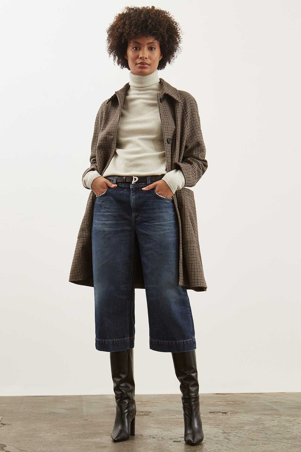 Dondup Jade Cropped Loose Fit Jeans-Libas Trendy Fashion Store