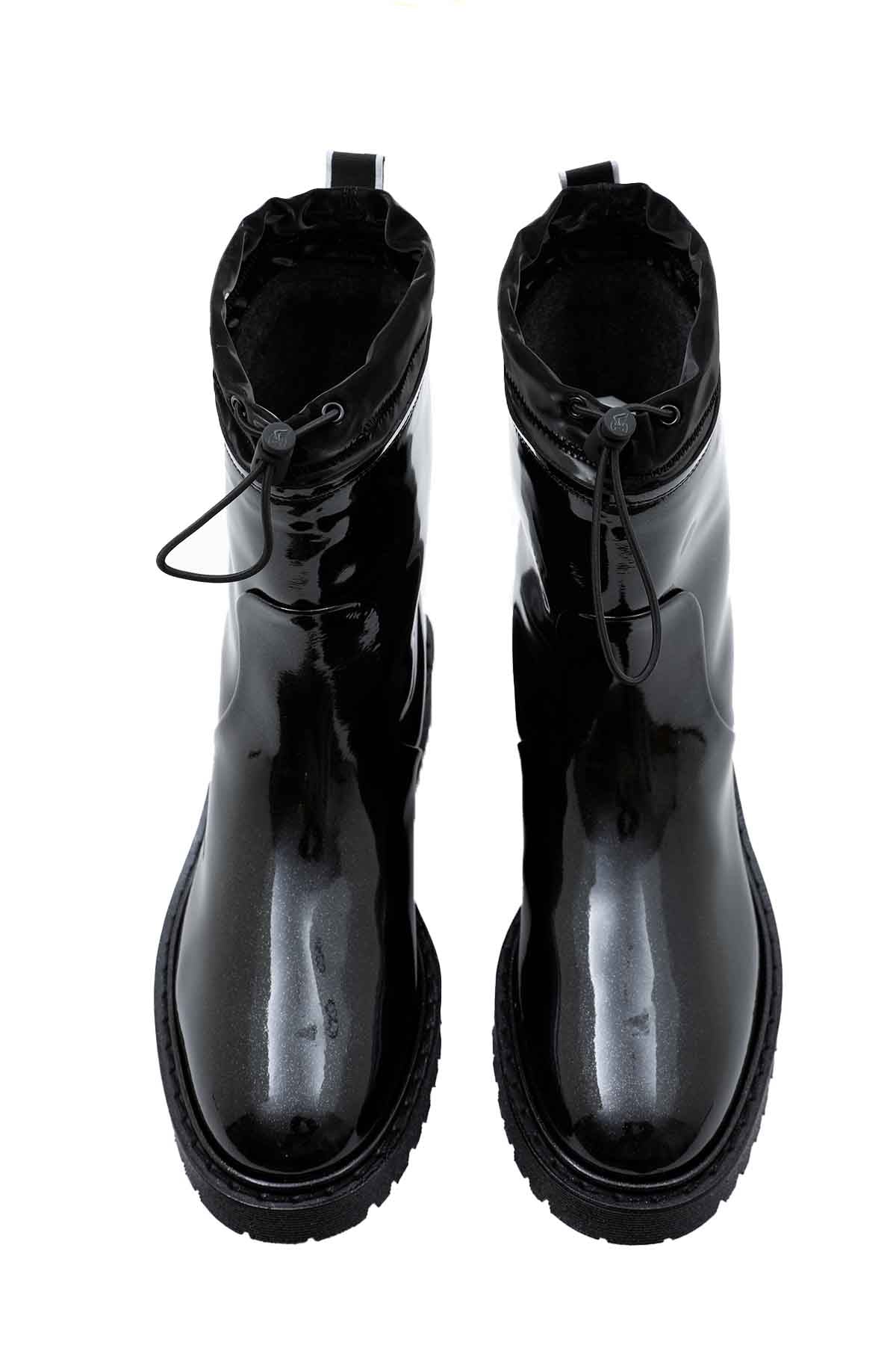 Hogan Parlak Simli Rugan Bot-Libas Trendy Fashion Store