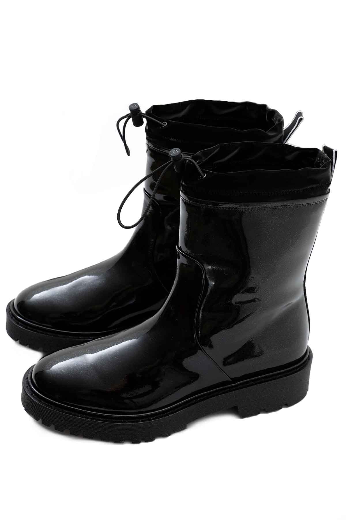 Hogan Parlak Simli Rugan Bot-Libas Trendy Fashion Store