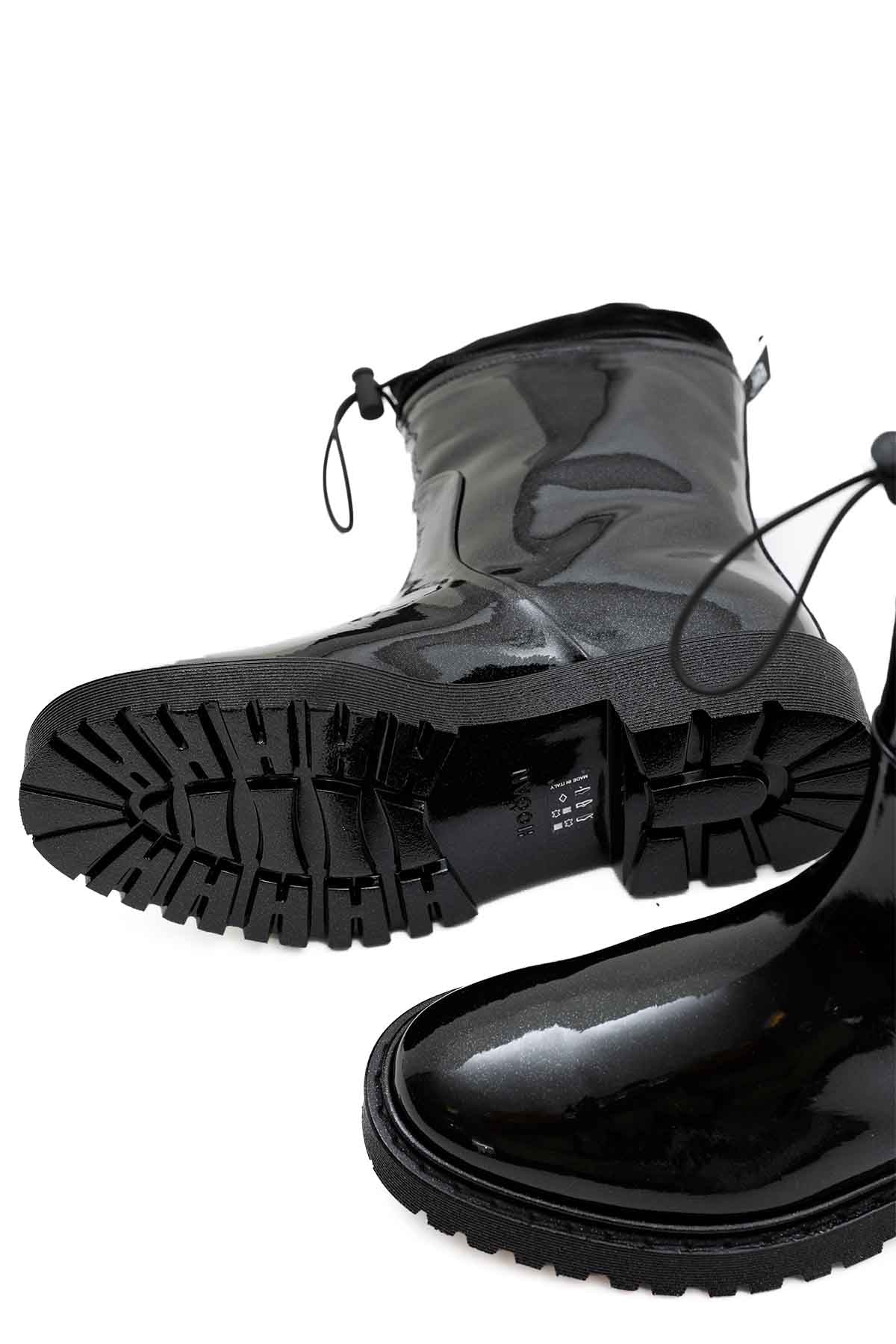 Hogan Parlak Simli Rugan Bot-Libas Trendy Fashion Store