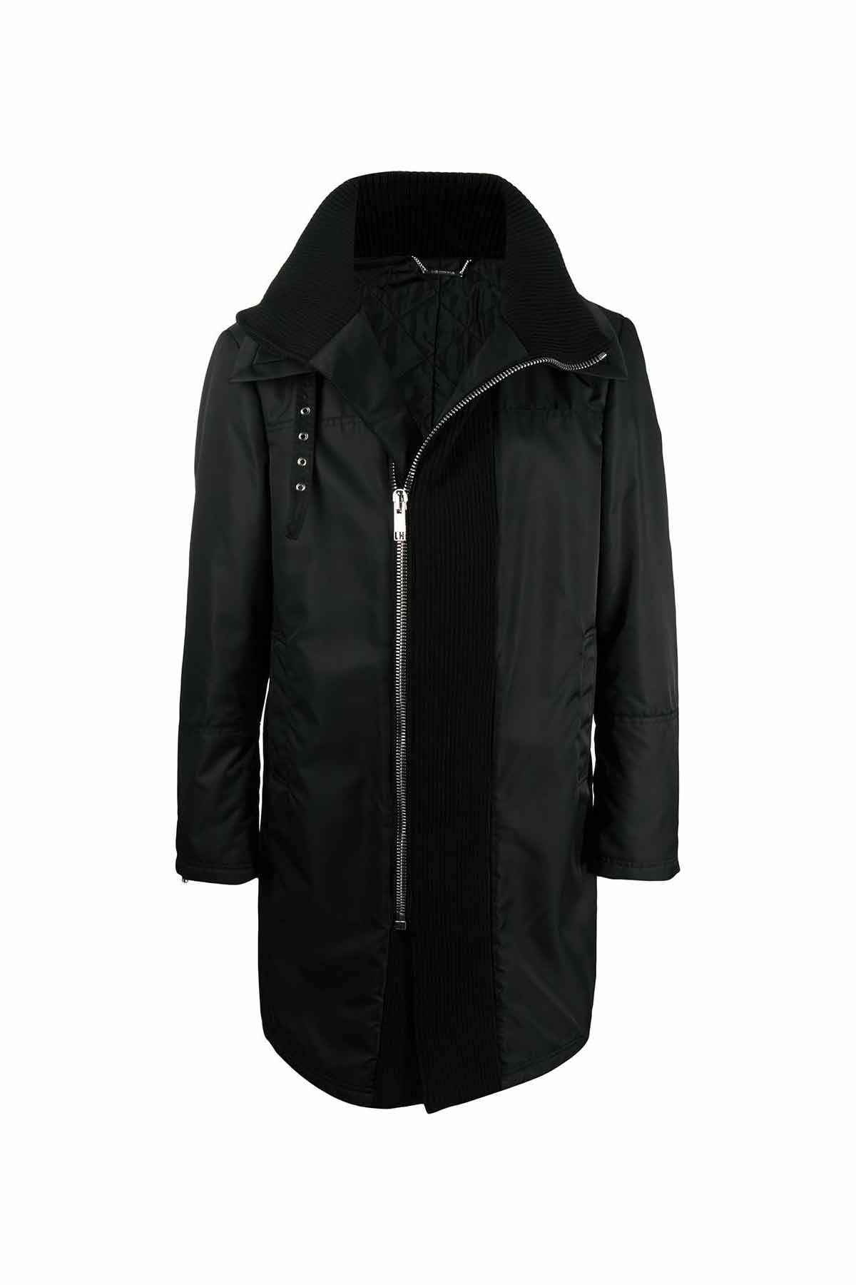 Les Hommes Triko Yaka ve Pat Detaylı Kaban-Libas Trendy Fashion Store