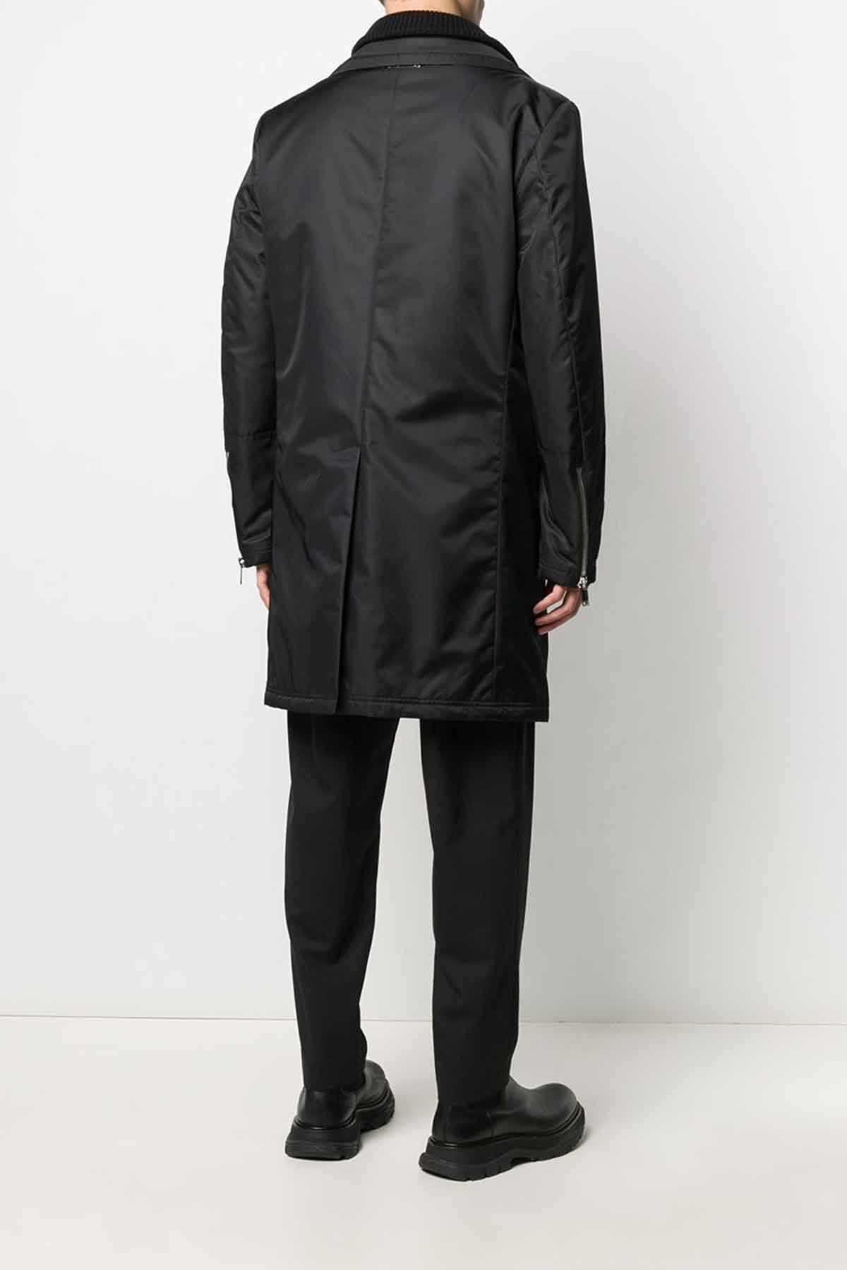 Les Hommes Triko Yaka ve Pat Detaylı Kaban-Libas Trendy Fashion Store