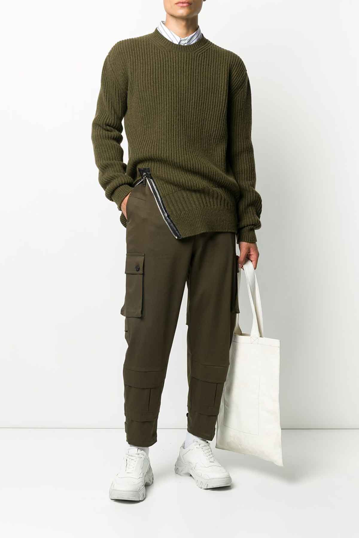 Les Hommes Düşük Ağlı Kargo Pantolon-Libas Trendy Fashion Store
