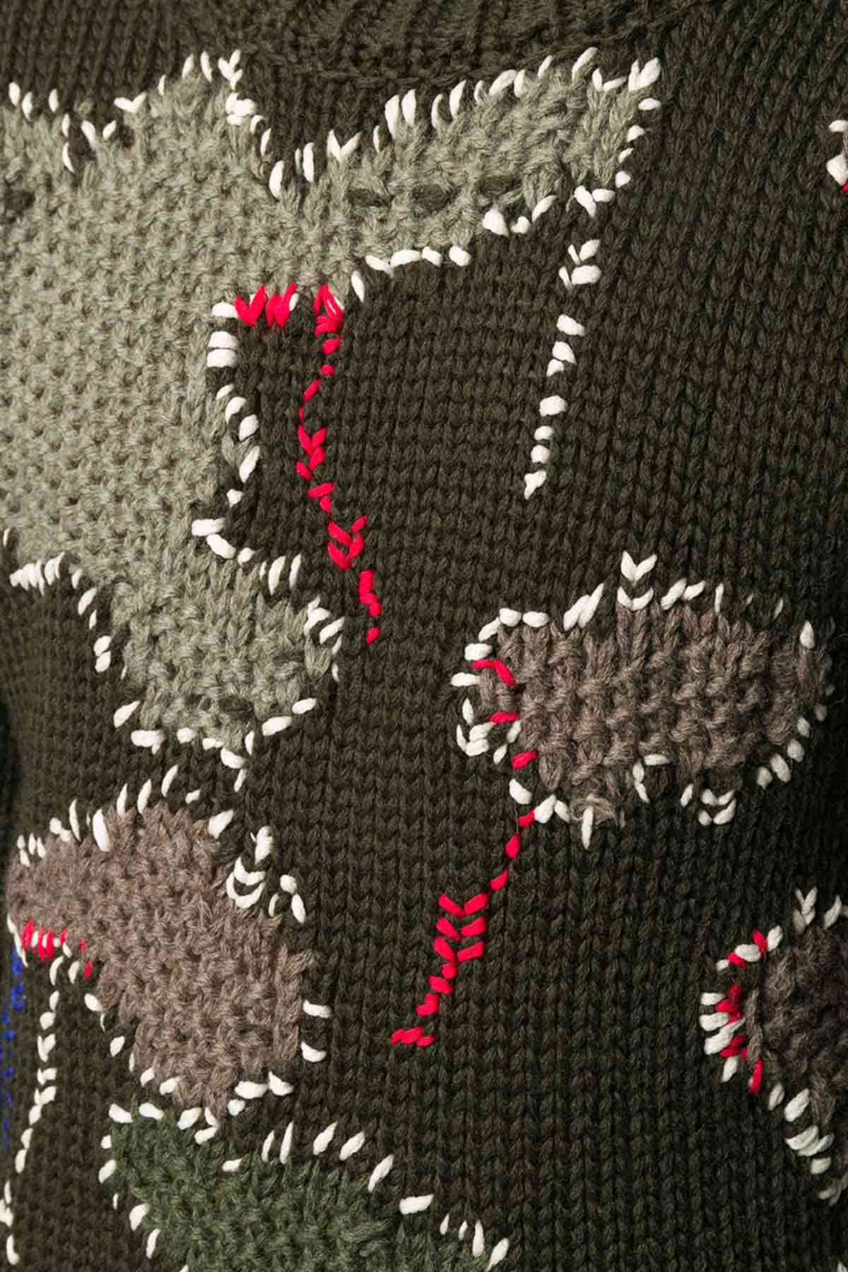 Les Hommes Patchwork Triko-Libas Trendy Fashion Store