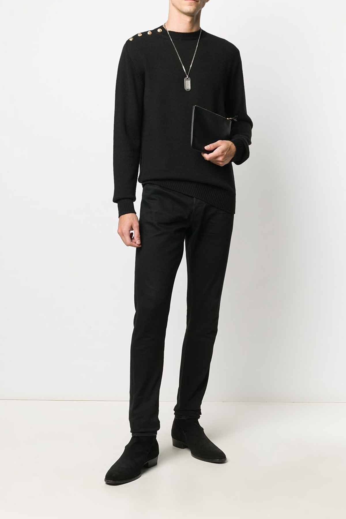 Les Hommes Düğmeli Yaka Triko-Libas Trendy Fashion Store