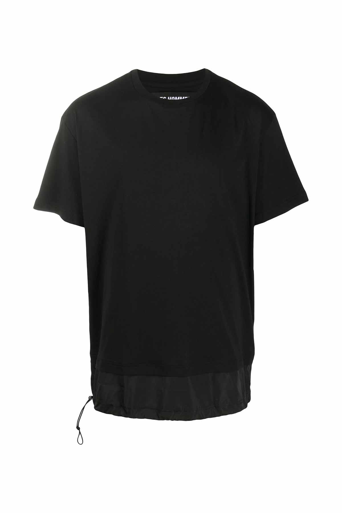 Les Hommes Büzgü Detaylı T-shirt-Libas Trendy Fashion Store
