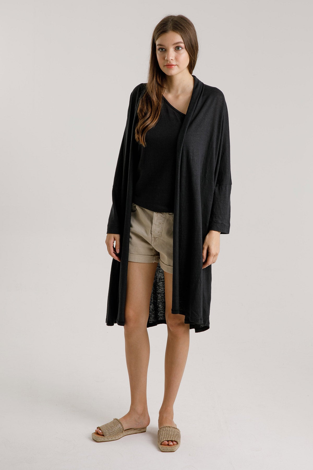 Majestic Şal Yaka Keten Ceket-Libas Trendy Fashion Store