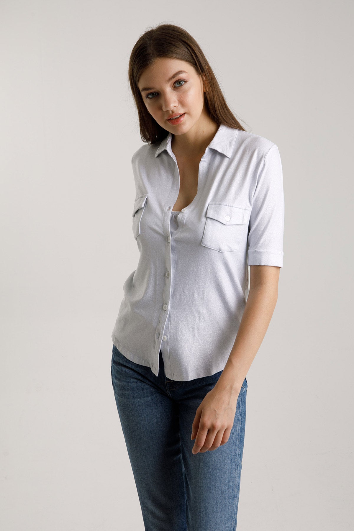 Majestic Kapaklı Cepli Gömlek-Libas Trendy Fashion Store