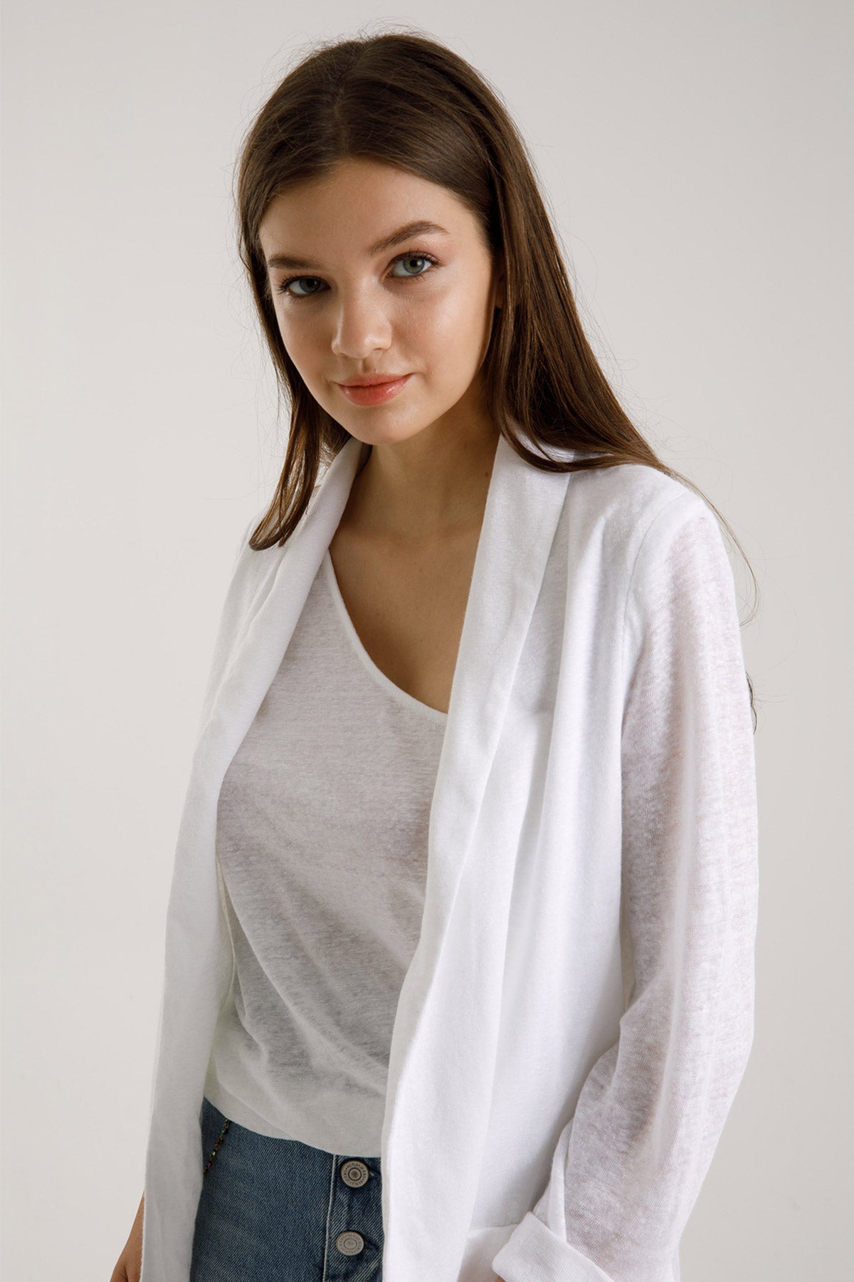 Majestic Keten Ceket-Libas Trendy Fashion Store