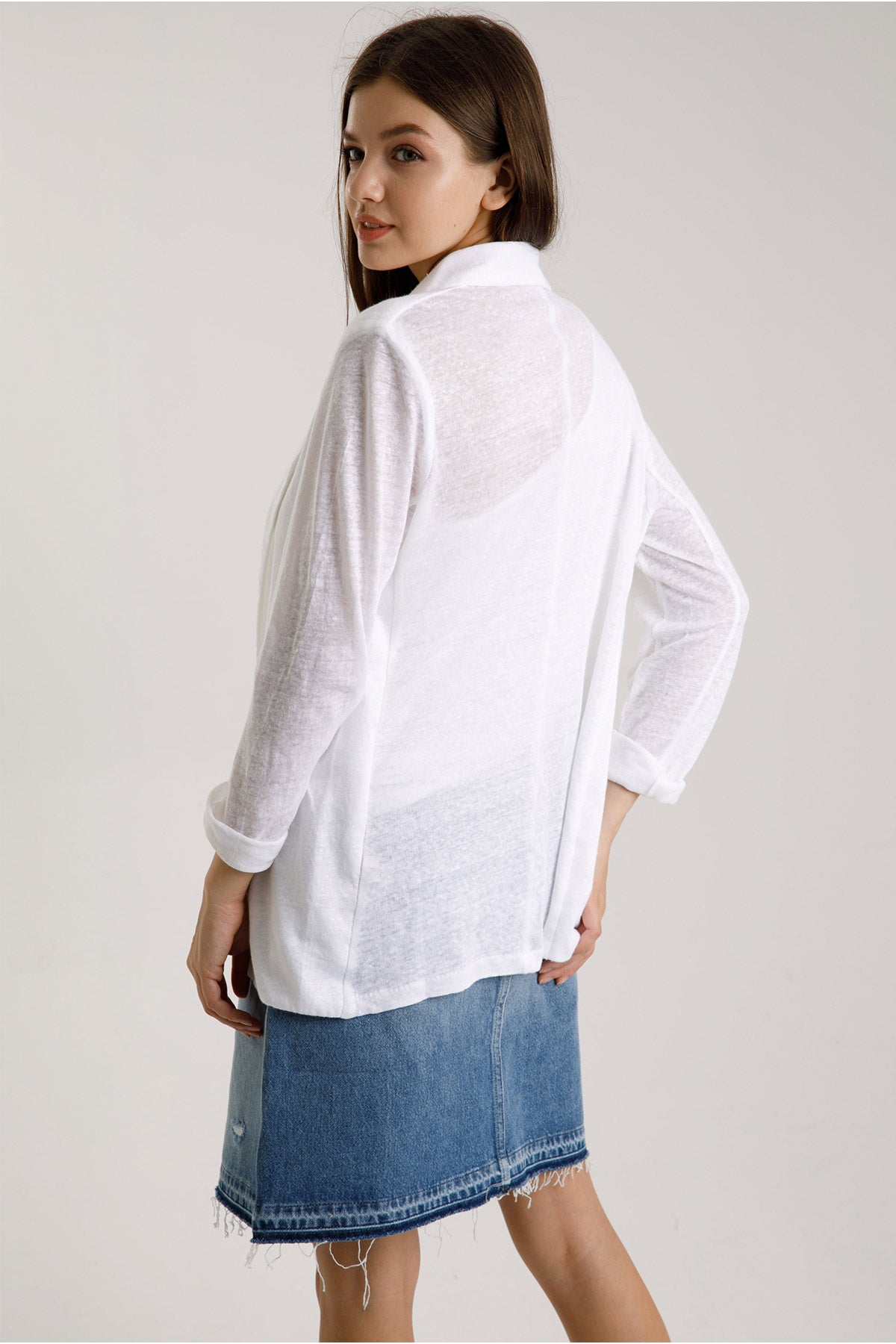 Majestic Keten Ceket-Libas Trendy Fashion Store