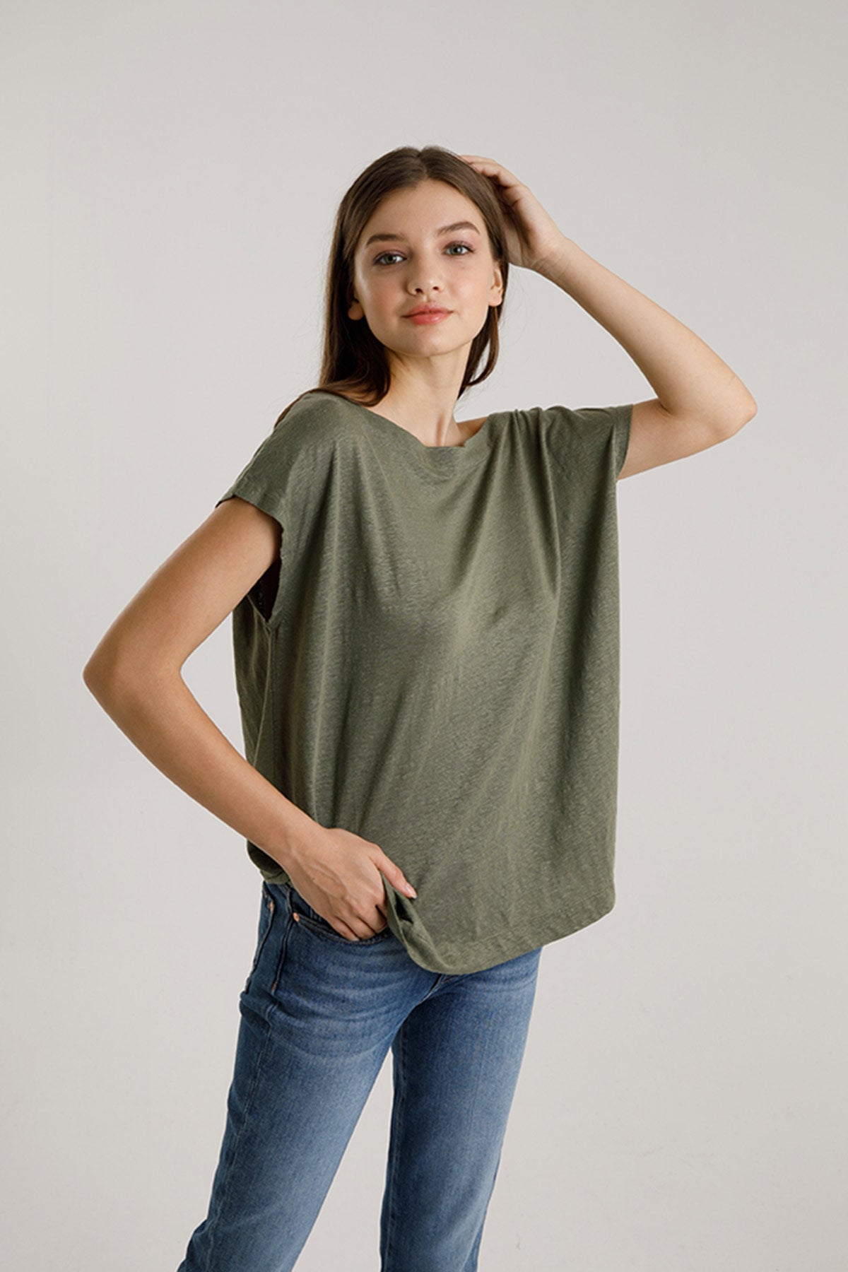 Majestic Kayık Yaka T-shirt-Libas Trendy Fashion Store