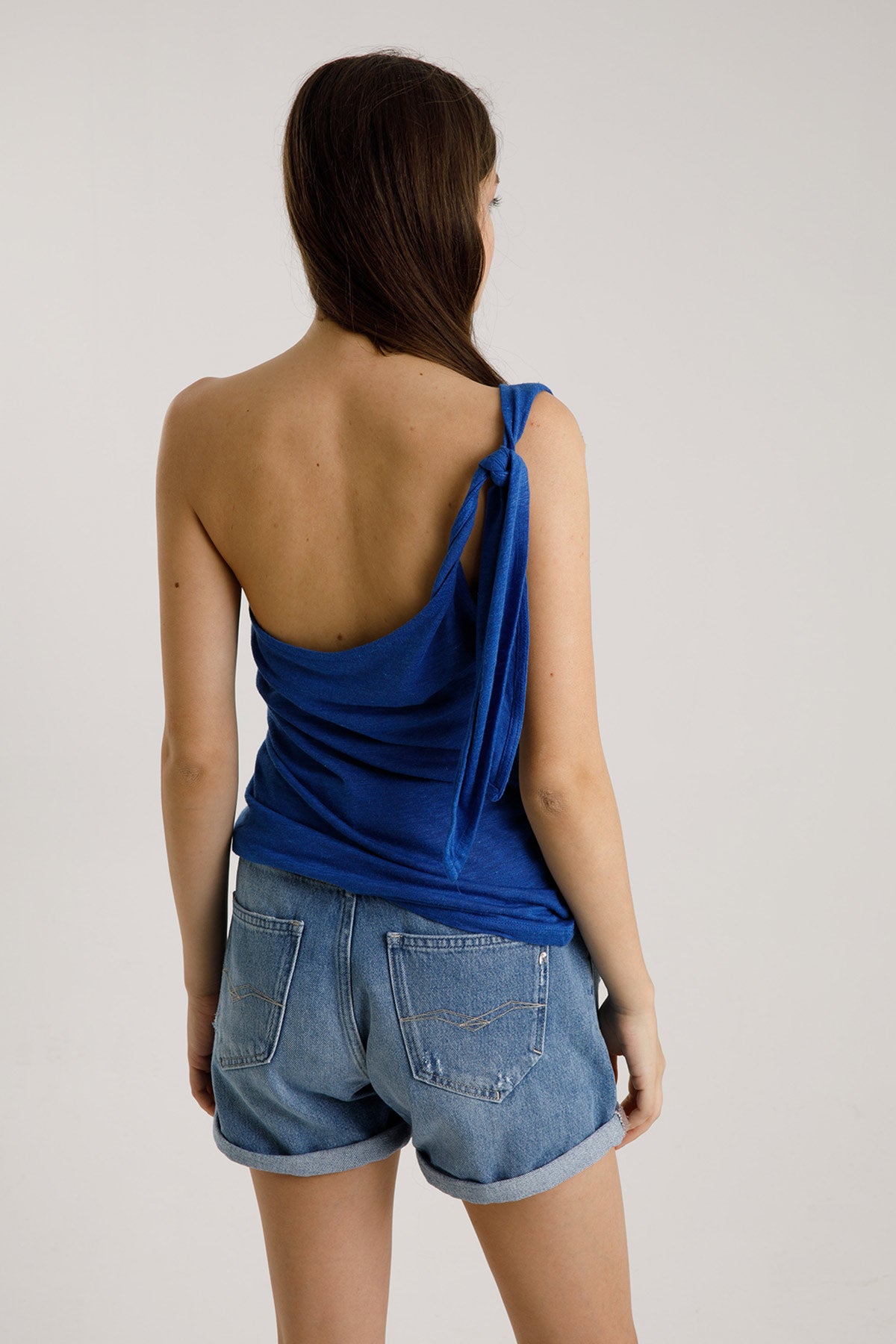 Majestic Tek Omuz Keten İpek Bluz-Libas Trendy Fashion Store