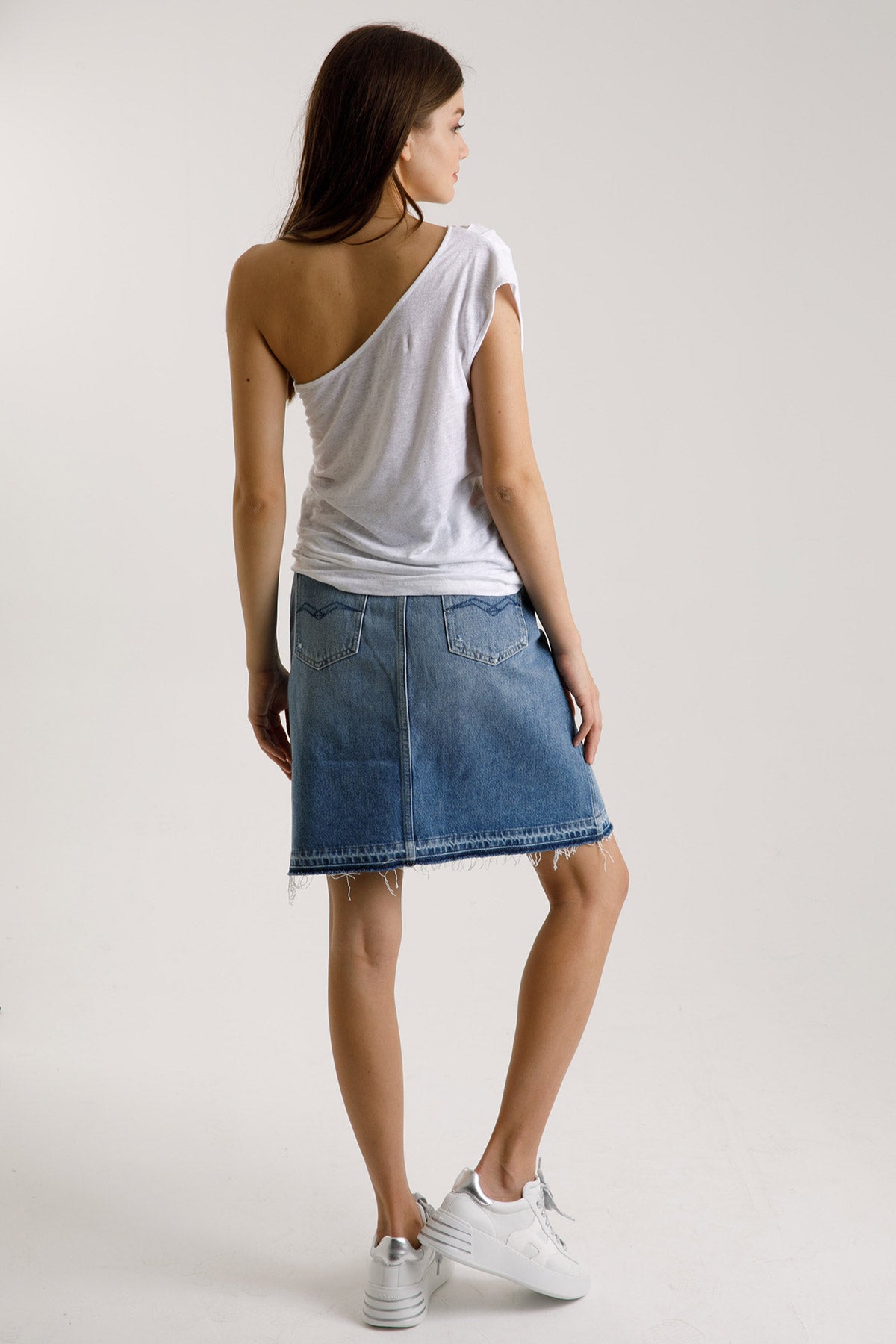 Majestic Tek Omuz Keten Bluz-Libas Trendy Fashion Store