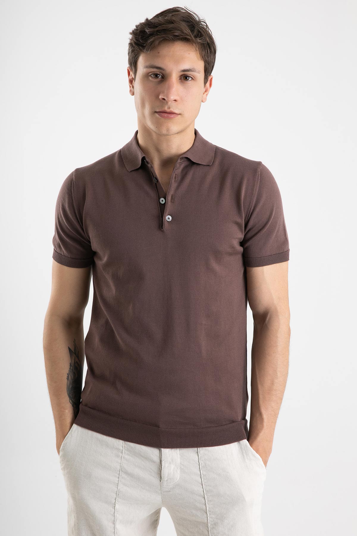 Manifattura Polo Yaka T-shirt-Libas Trendy Fashion Store