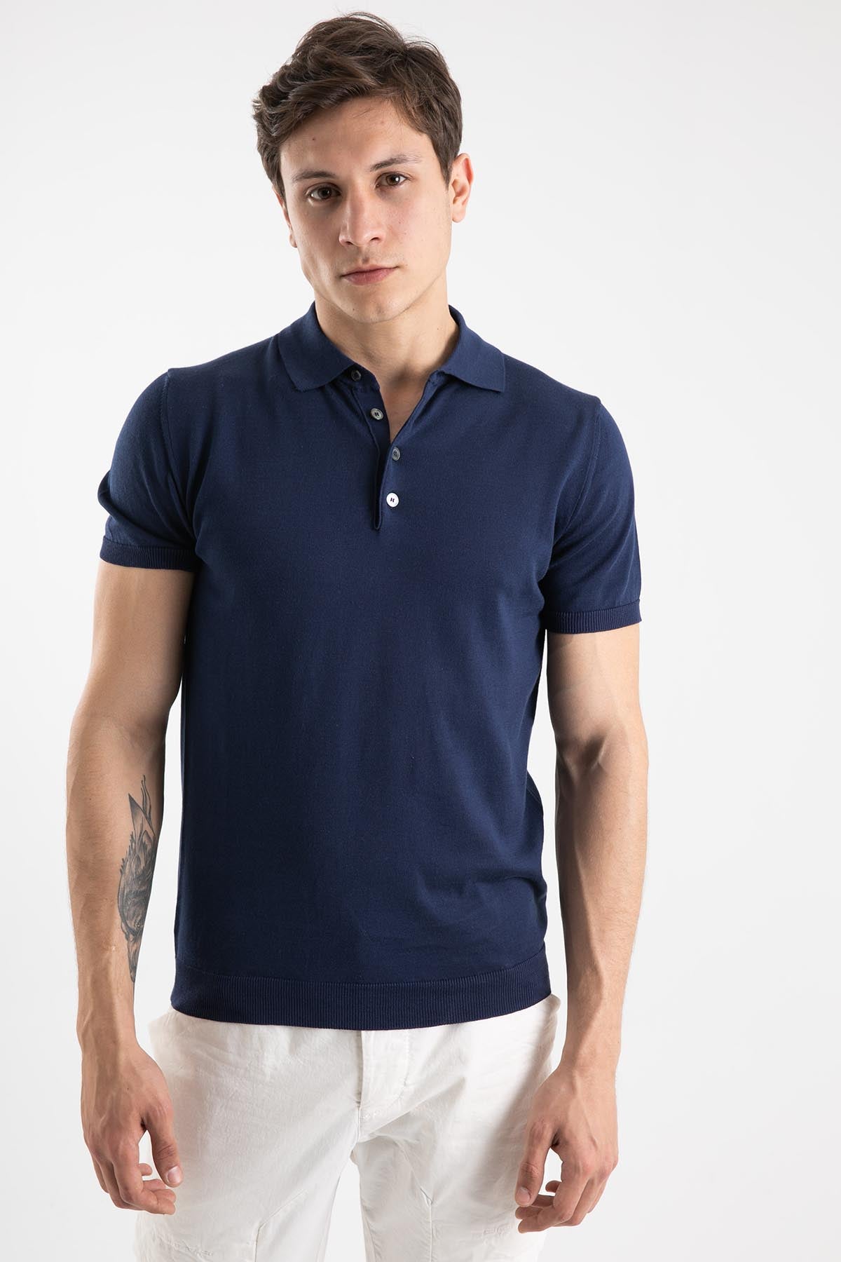 Manifattura Polo Yaka Kısa Kollu T-shirt-Libas Trendy Fashion Store