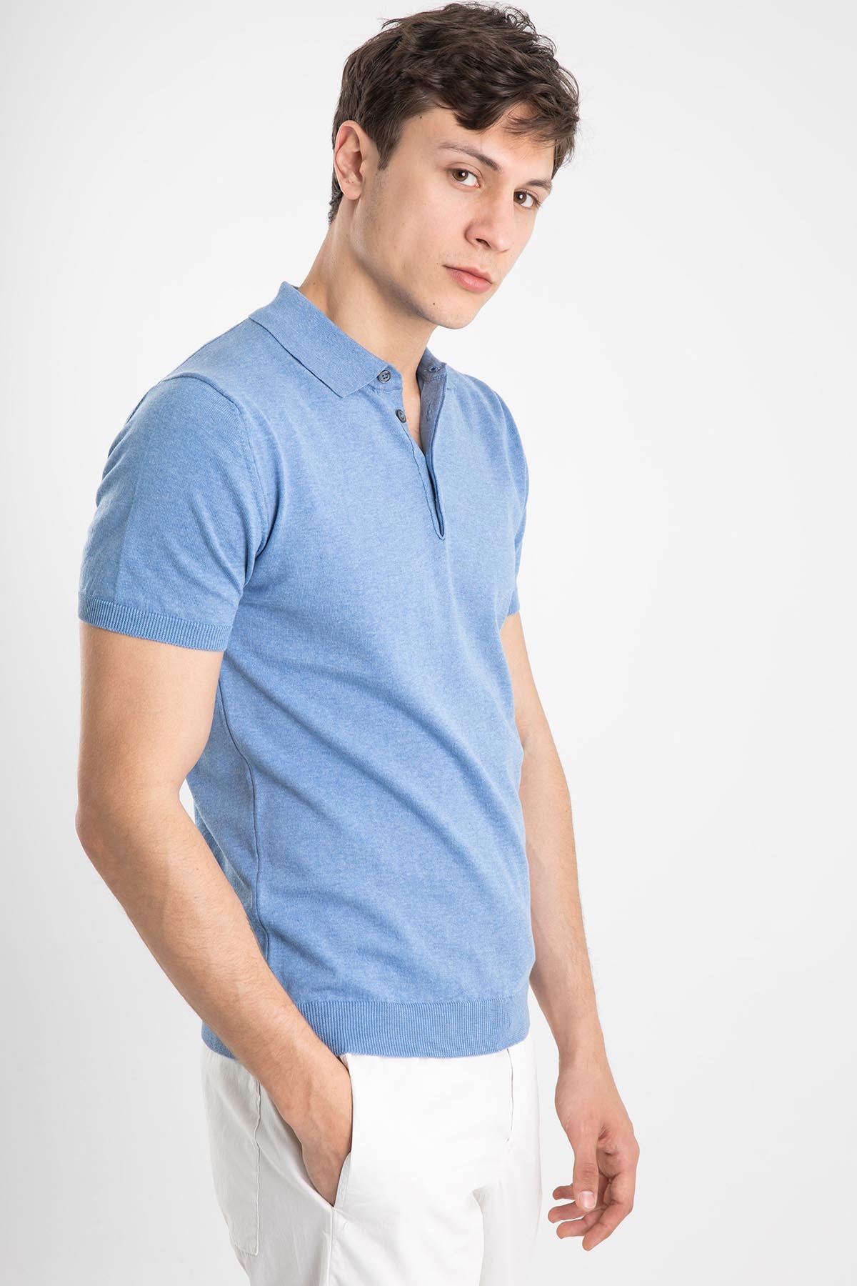 Manifattura Polo Yaka Kısa Kollu T-shirt-Libas Trendy Fashion Store