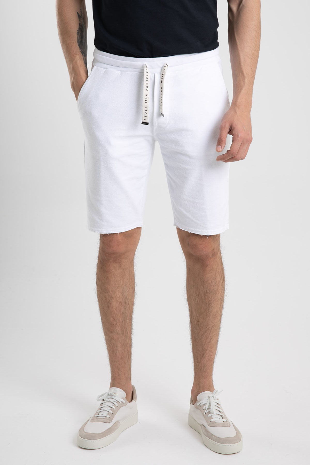 Manifattura Streç Pamuklu Şort-Libas Trendy Fashion Store