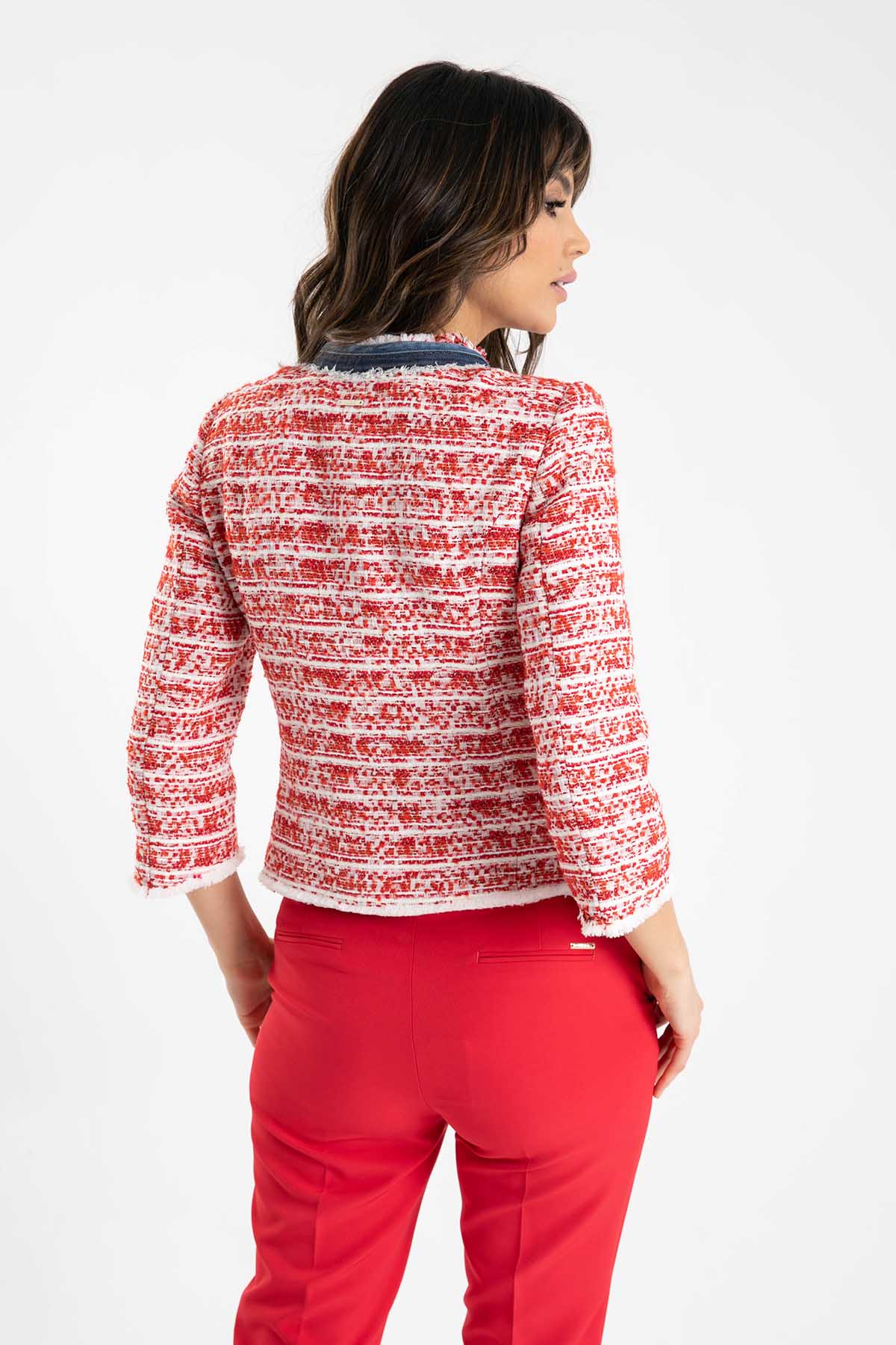 Liu Jo Denim Detaylı Tüvit Ceket-Libas Trendy Fashion Store