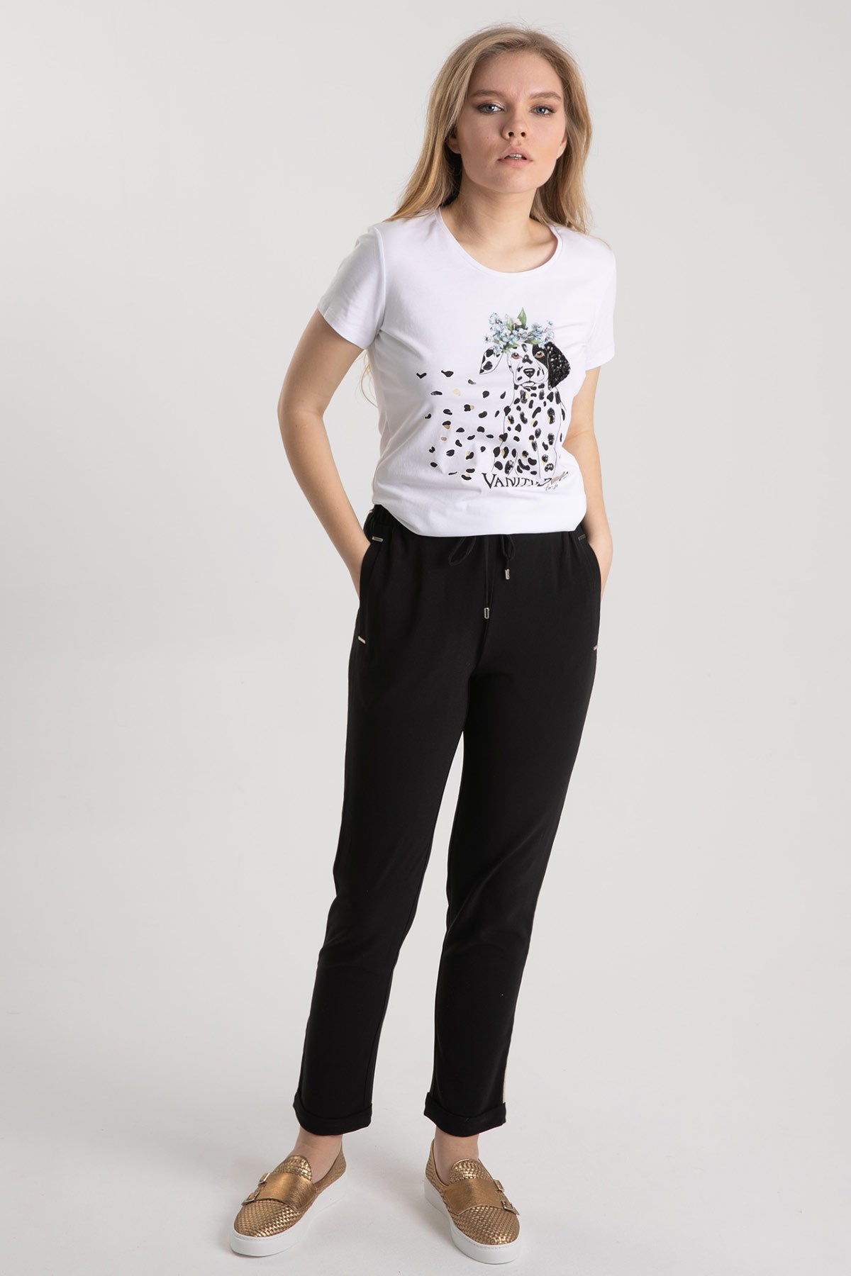 Liu Jo Köpek Temalı T-shirt-Libas Trendy Fashion Store