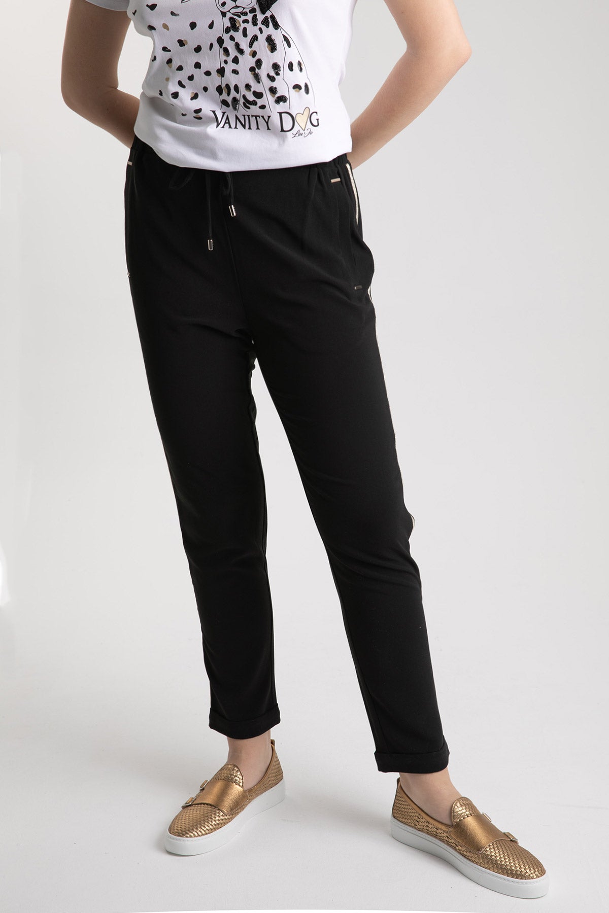 Liu Jo Gold Şeritli Eşofman Altı-Libas Trendy Fashion Store