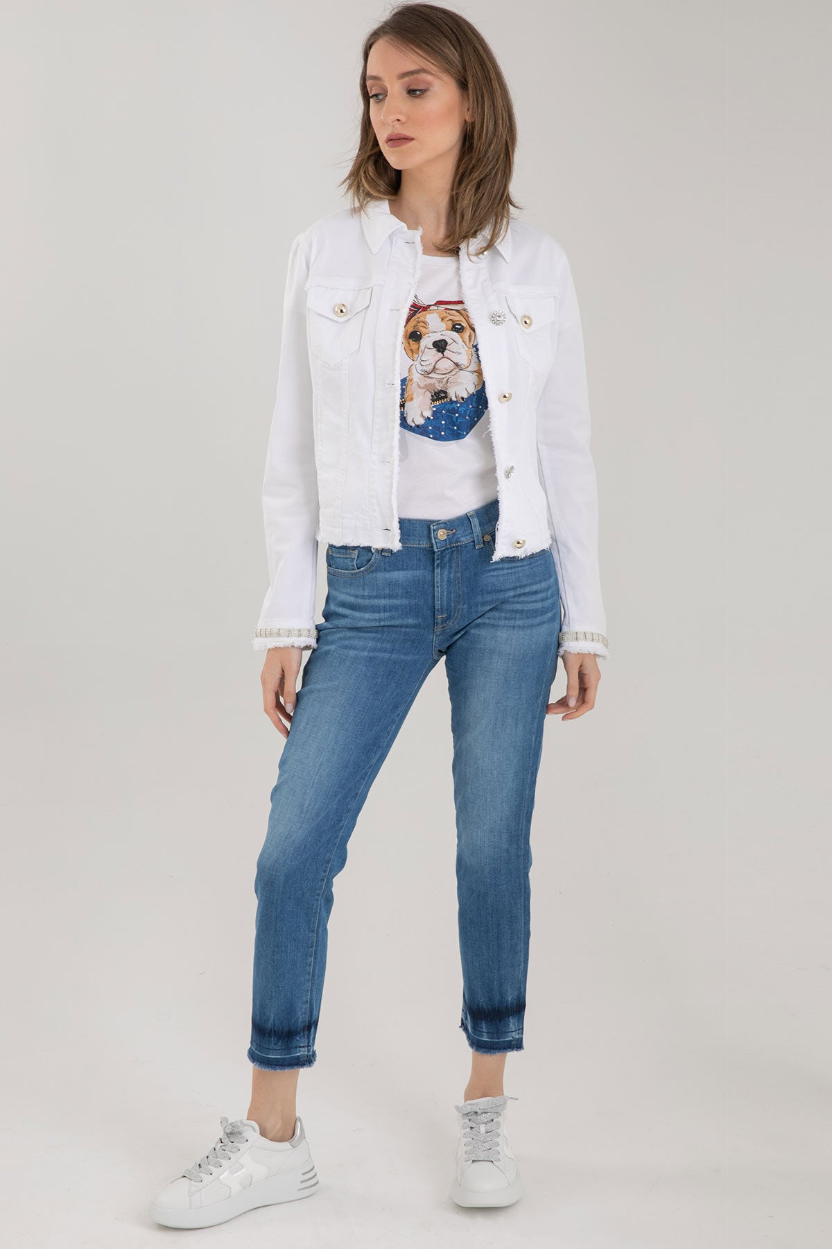 Liu Jo Köpek Temalı T-shirt-Libas Trendy Fashion Store