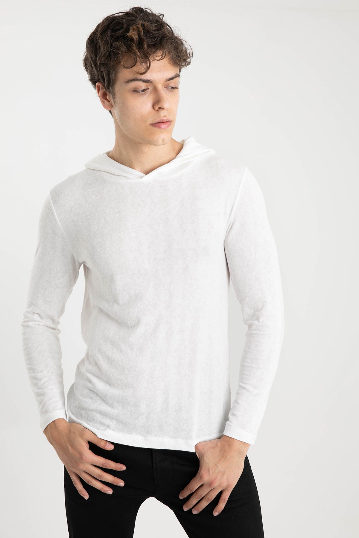 Tru Kapüşonlu İnce Sweatshirt-Libas Trendy Fashion Store
