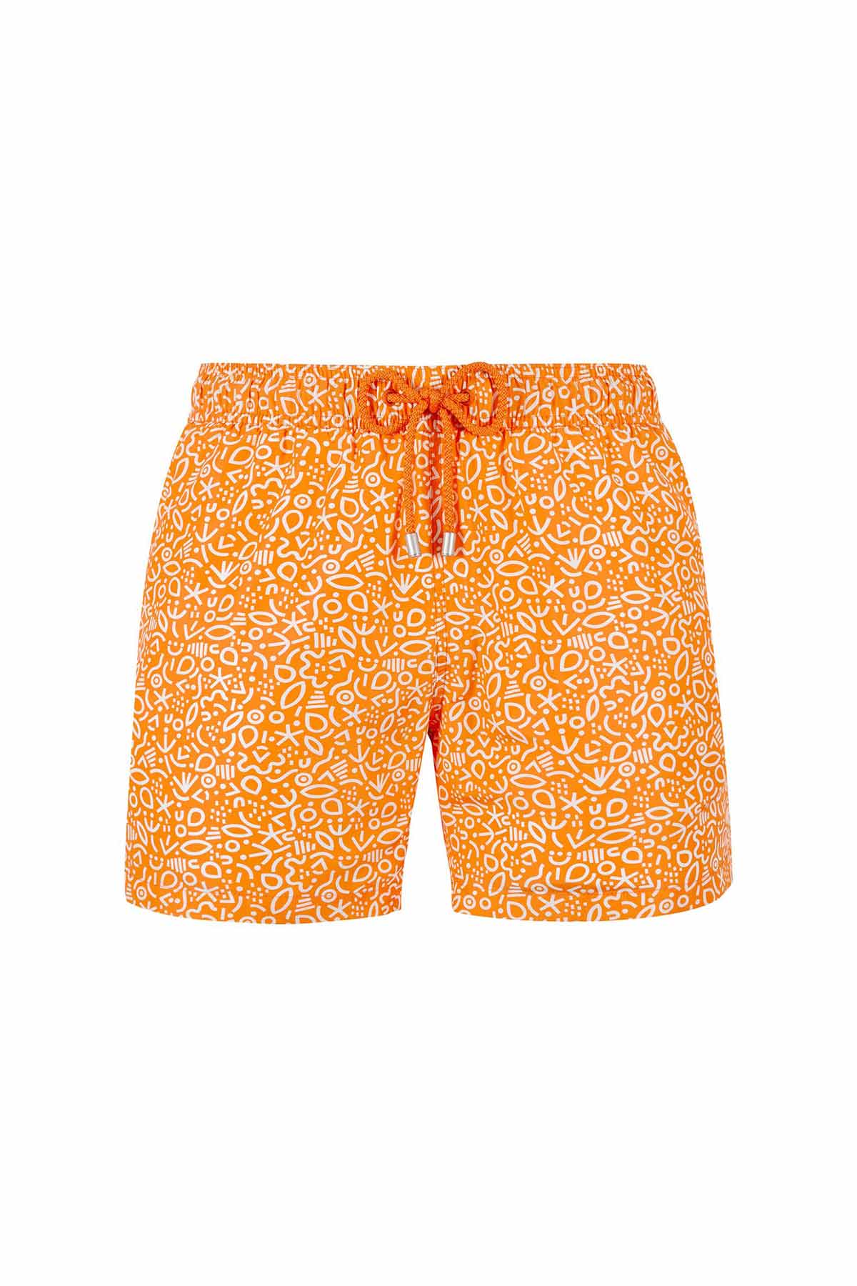 Bluemint Logan Orange Outline Şort Mayo-Libas Trendy Fashion Store