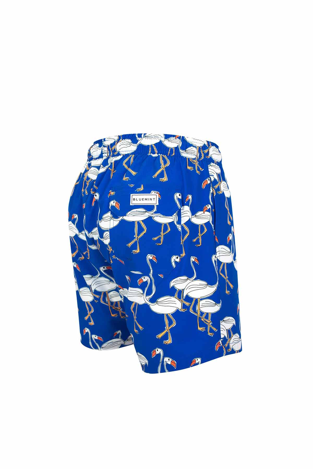 Bluemint Arthus Stretch Deep Blue Stork Şort Mayo-Libas Trendy Fashion Store