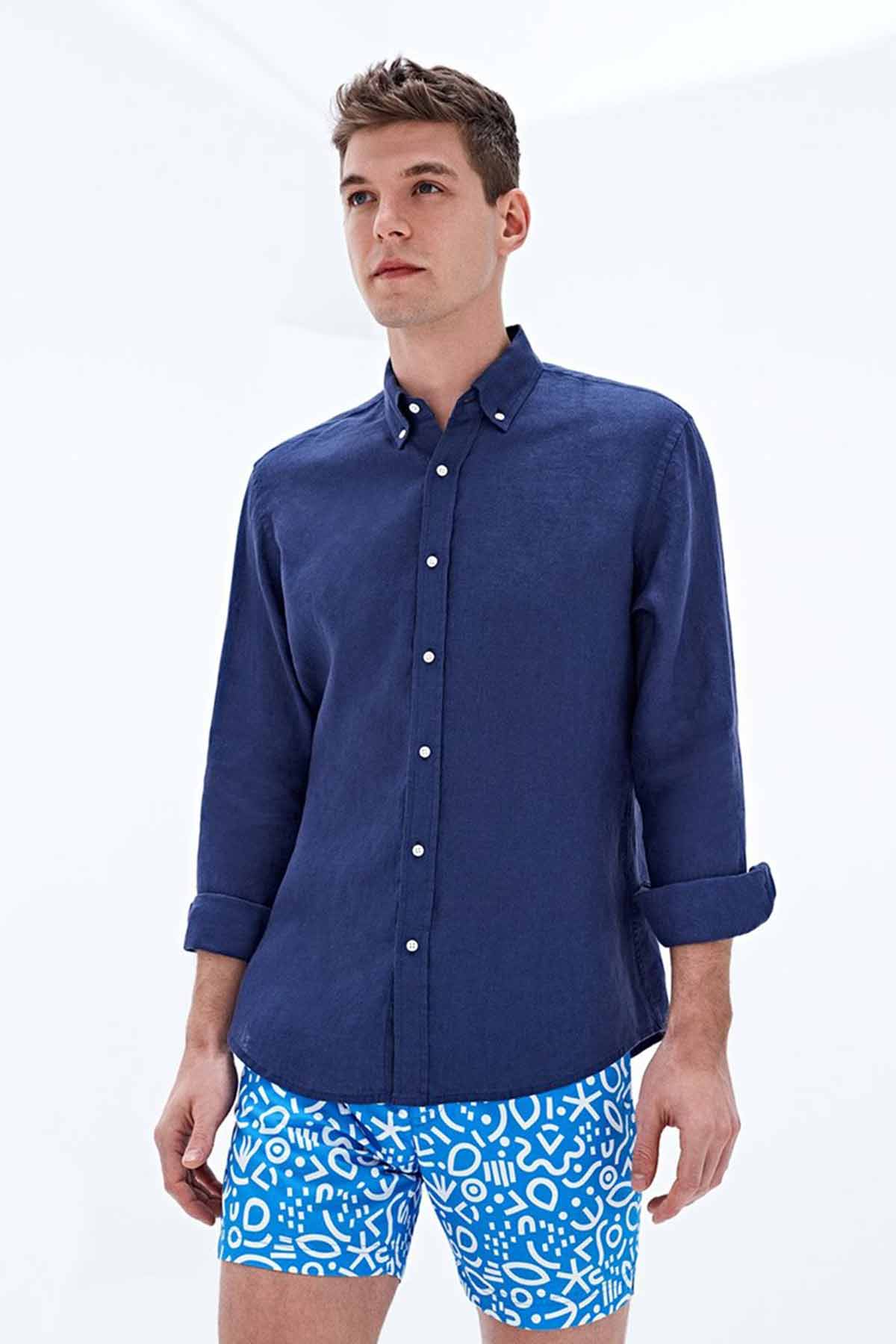 Bluemint Martin Comfort Fit Keten Gömlek-Libas Trendy Fashion Store