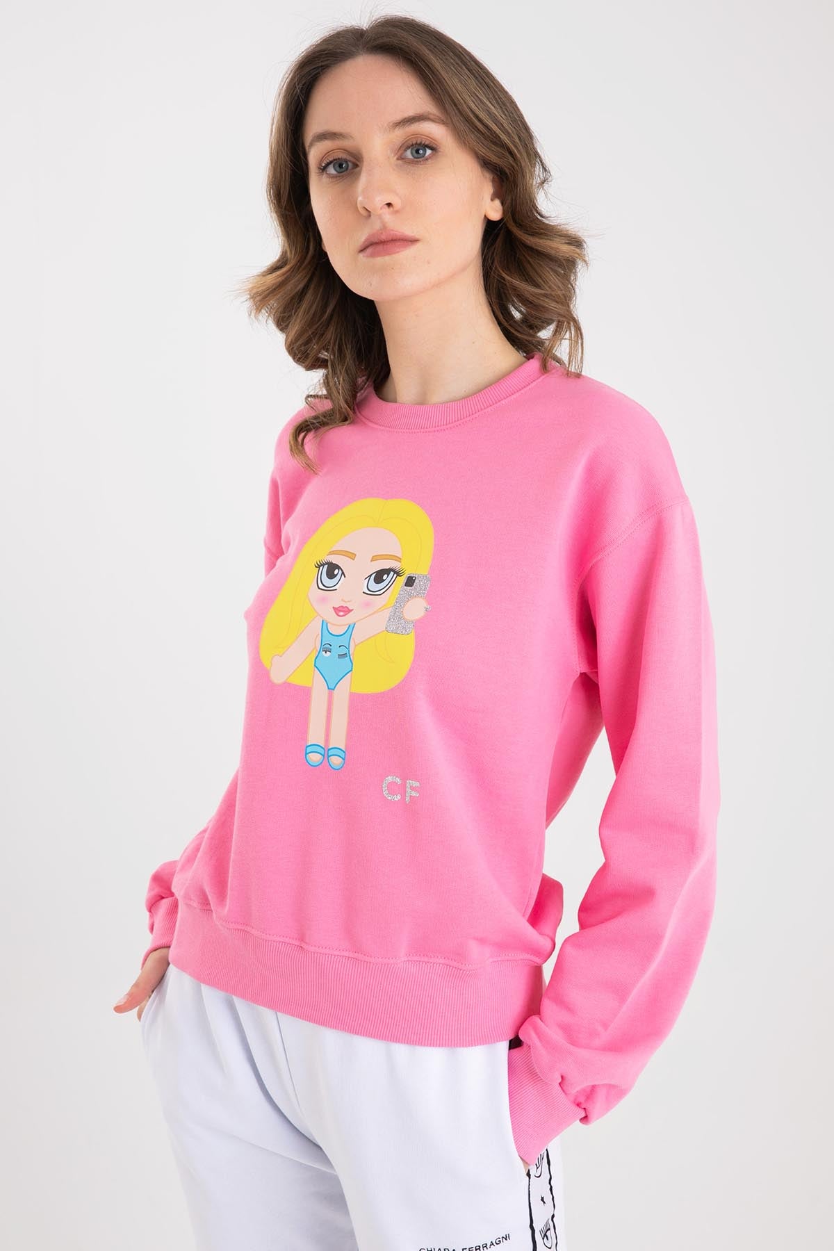 Chiara Ferragni Emoji Baskılı Sweatshirt-Libas Trendy Fashion Store