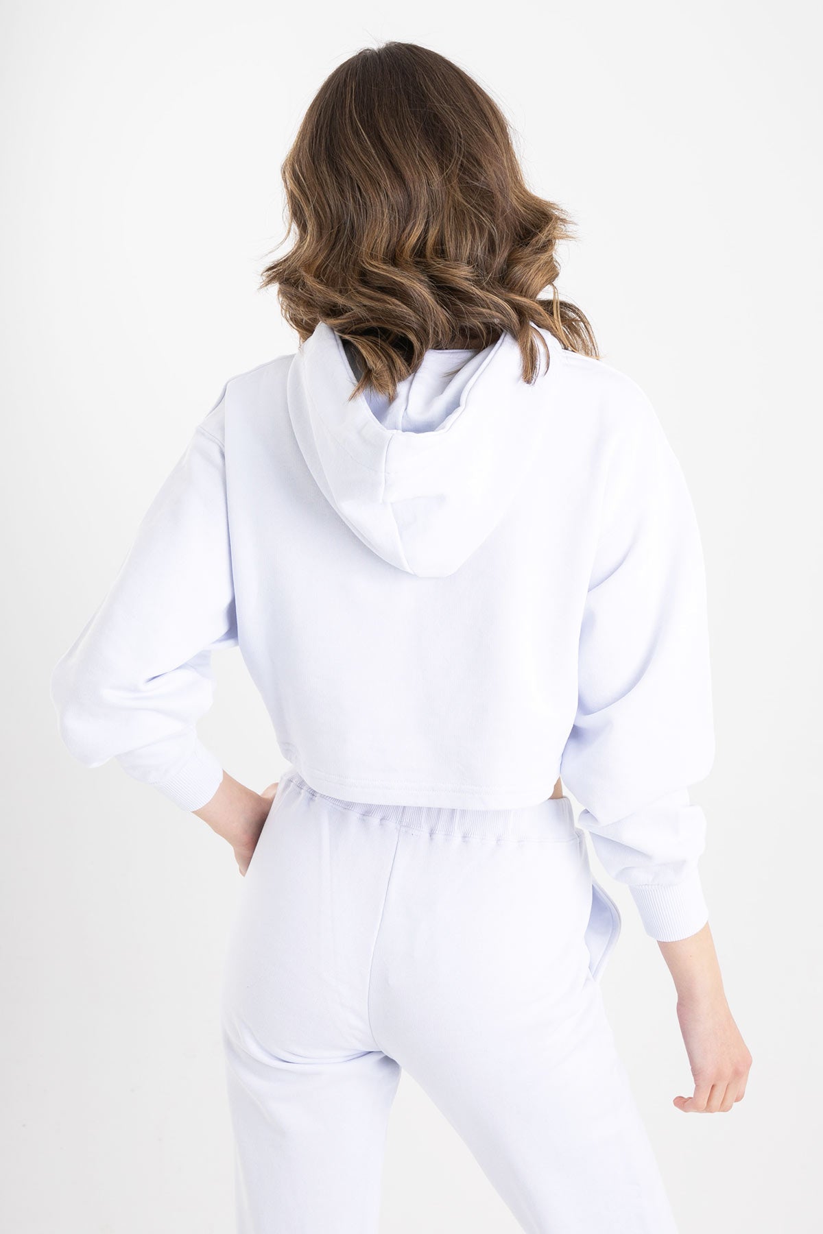 Chiara Ferragni Kapüşonlu Crop Winking Eye Sweatshirt-Libas Trendy Fashion Store