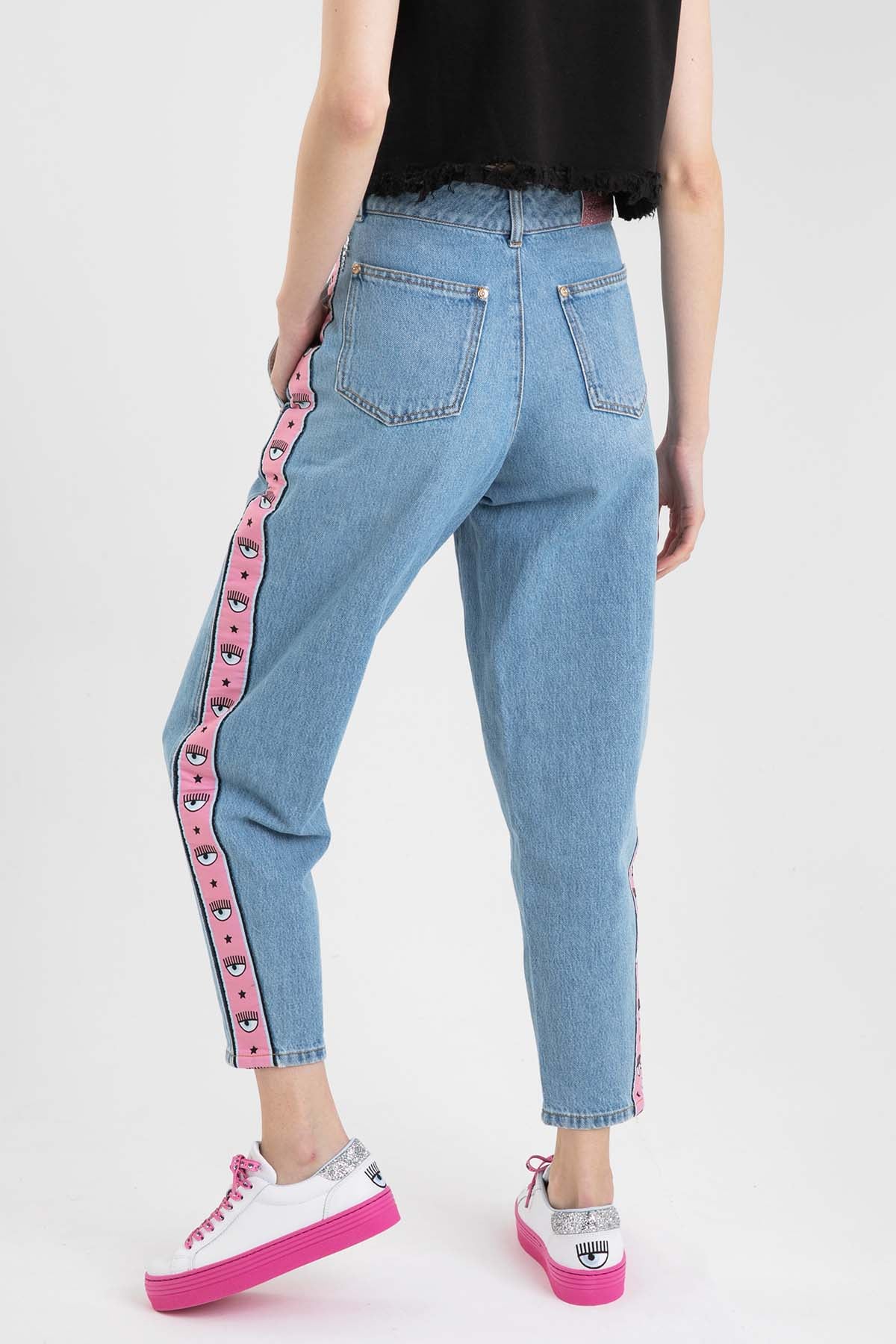 Chiara Ferragni Boyfriend Yüksek Bel Jeans-Libas Trendy Fashion Store