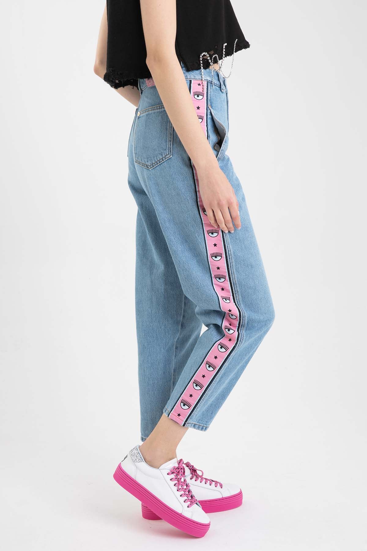 Chiara Ferragni Boyfriend Yüksek Bel Jeans-Libas Trendy Fashion Store