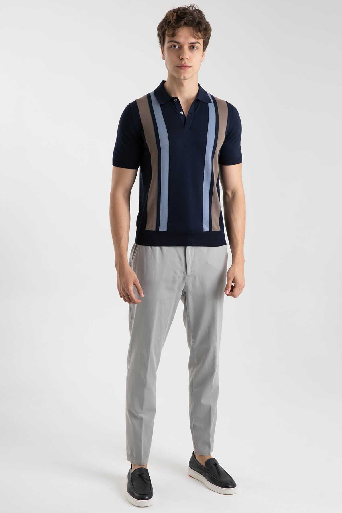 Gran Sasso Polo Yaka T-shirt-Libas Trendy Fashion Store