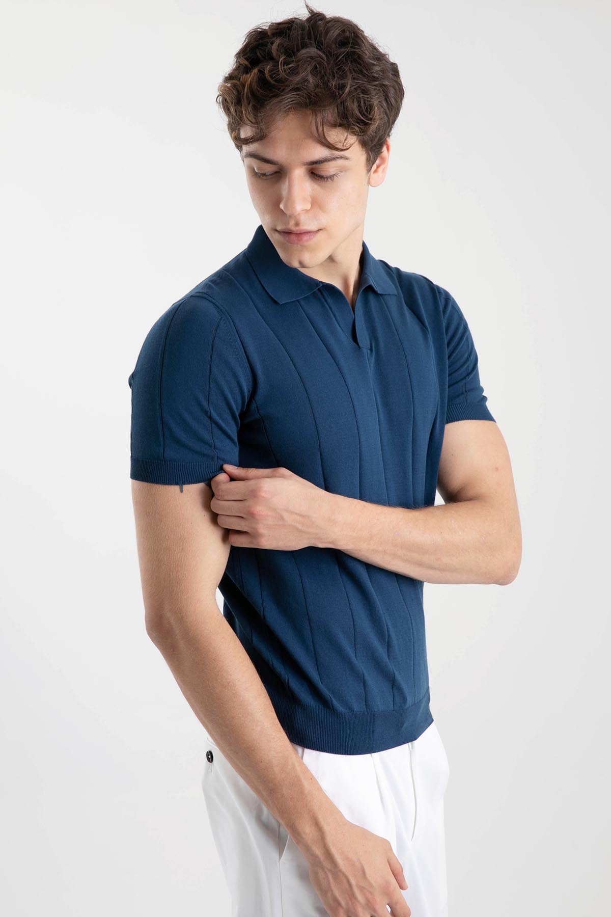 Gran Sasso Polo Yaka T-shirt-Libas Trendy Fashion Store