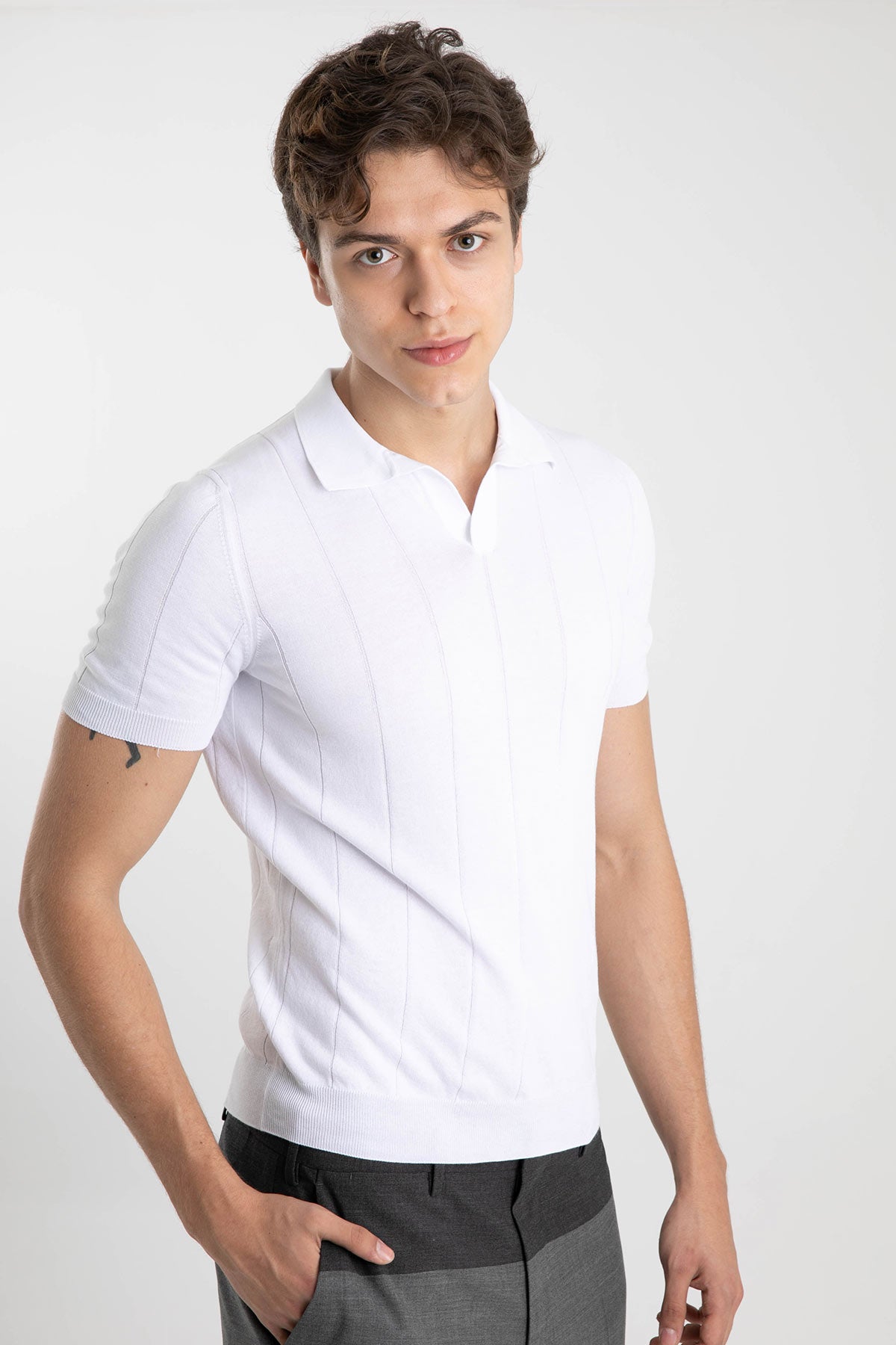 Gran Sasso Polo Yaka T-shirt-Libas Trendy Fashion Store