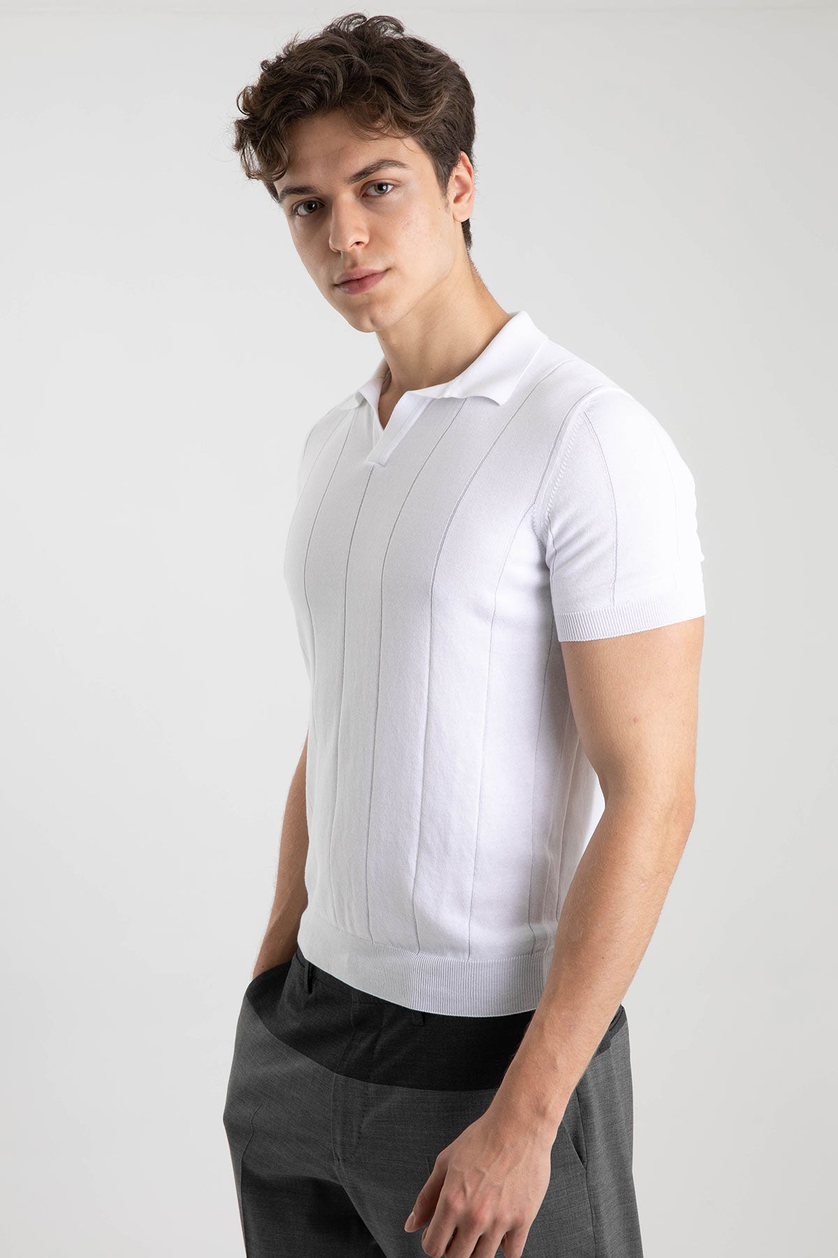 Gran Sasso Polo Yaka T-shirt-Libas Trendy Fashion Store