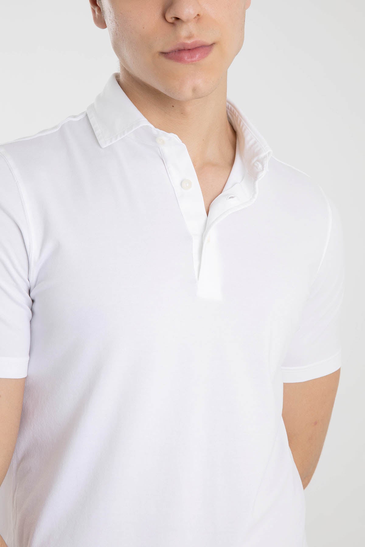 Gran Sasso Polo Yaka Streç T-shirt-Libas Trendy Fashion Store