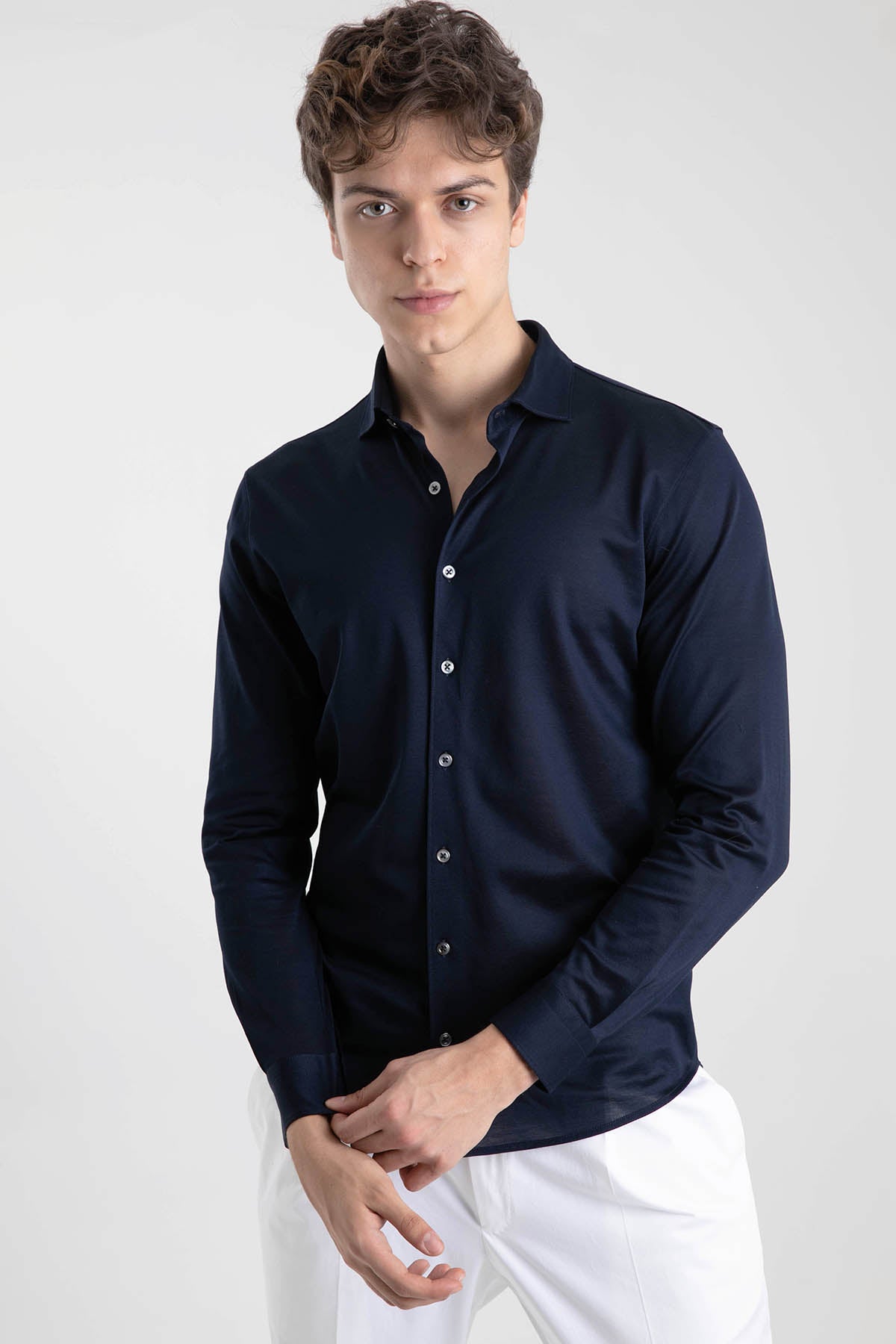 Gran Sasso Fransız Yaka Gömlek-Libas Trendy Fashion Store