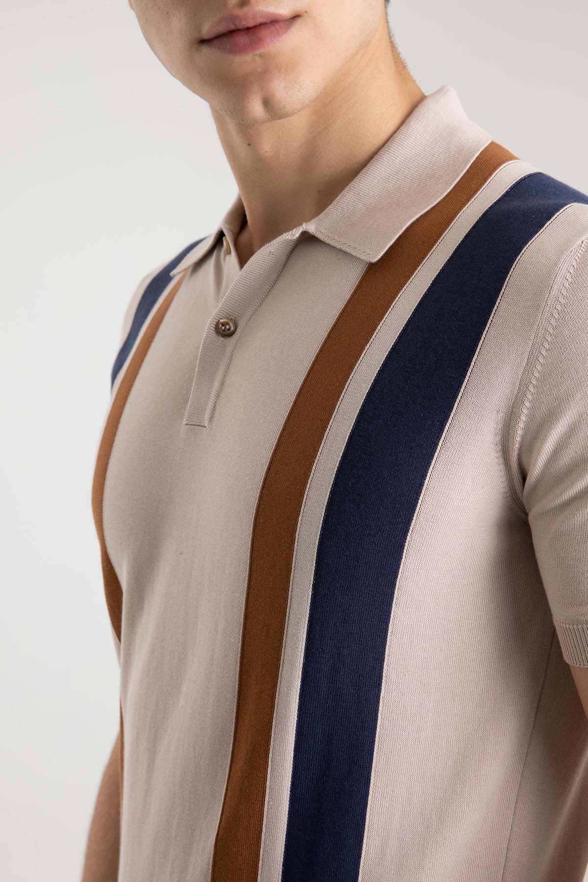 Gran Sasso Polo Yaka T-shirt-Libas Trendy Fashion Store