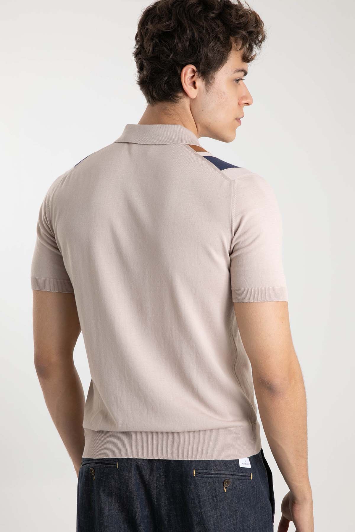 Gran Sasso Polo Yaka T-shirt-Libas Trendy Fashion Store