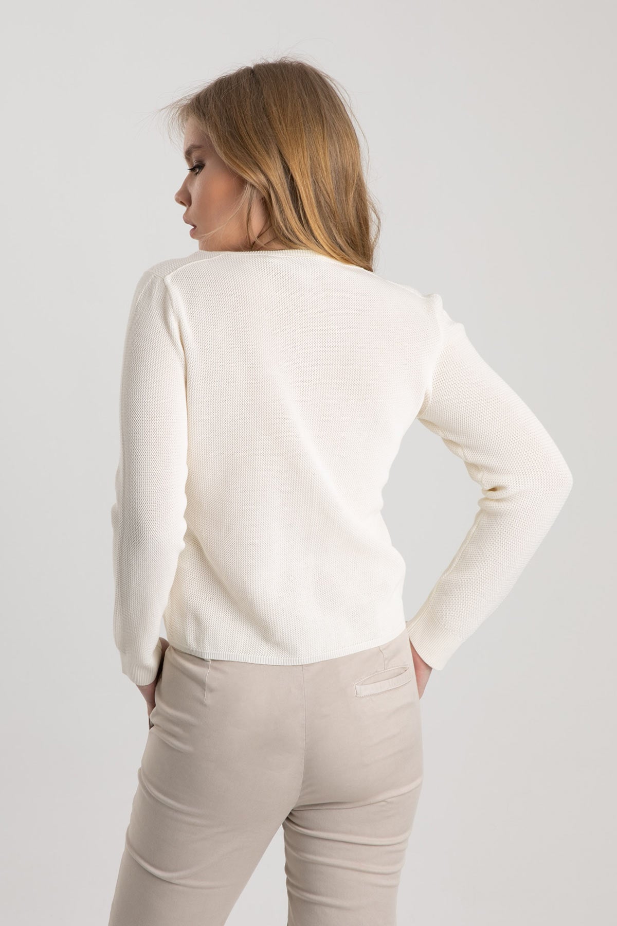 Tonet Fermuarlı Triko Ceket-Libas Trendy Fashion Store