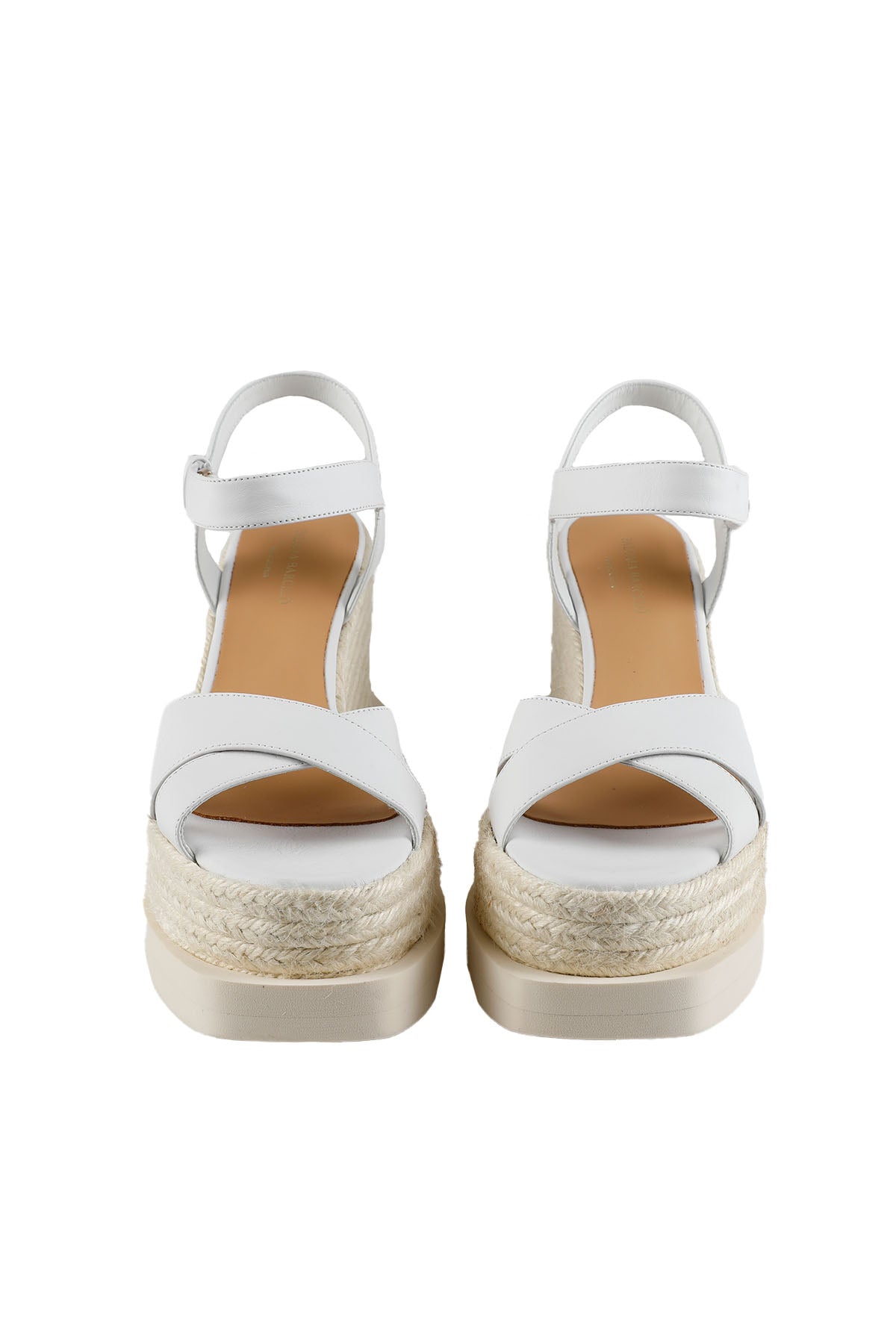 Paloma Barcelo Hasır Dolgu Topuk Deri Sandalet-Libas Trendy Fashion Store