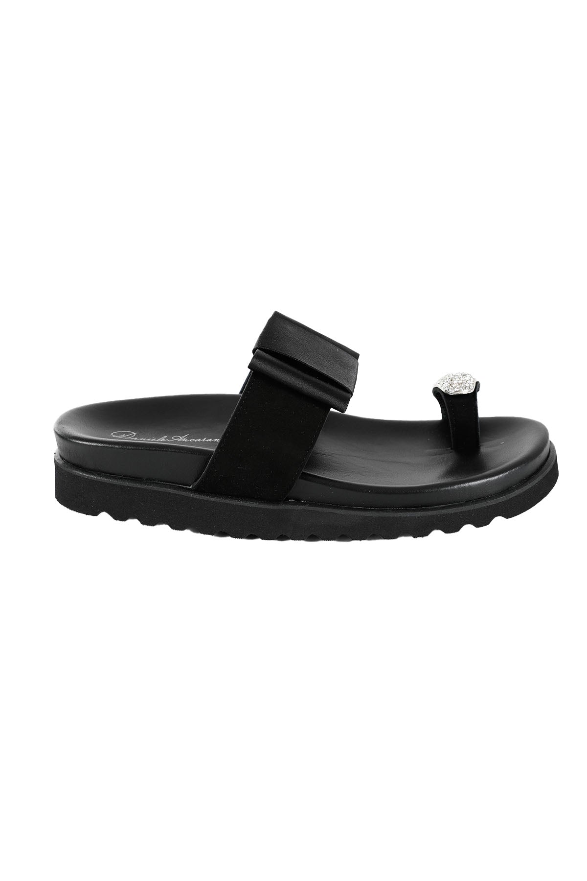 Daniele Ancarani Swarovski Taşlı Deri Terlik-Libas Trendy Fashion Store