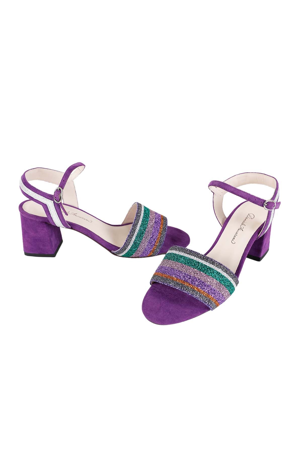 Daniele Ancarani Nubuk Deri Topuklu Sandalet-Libas Trendy Fashion Store